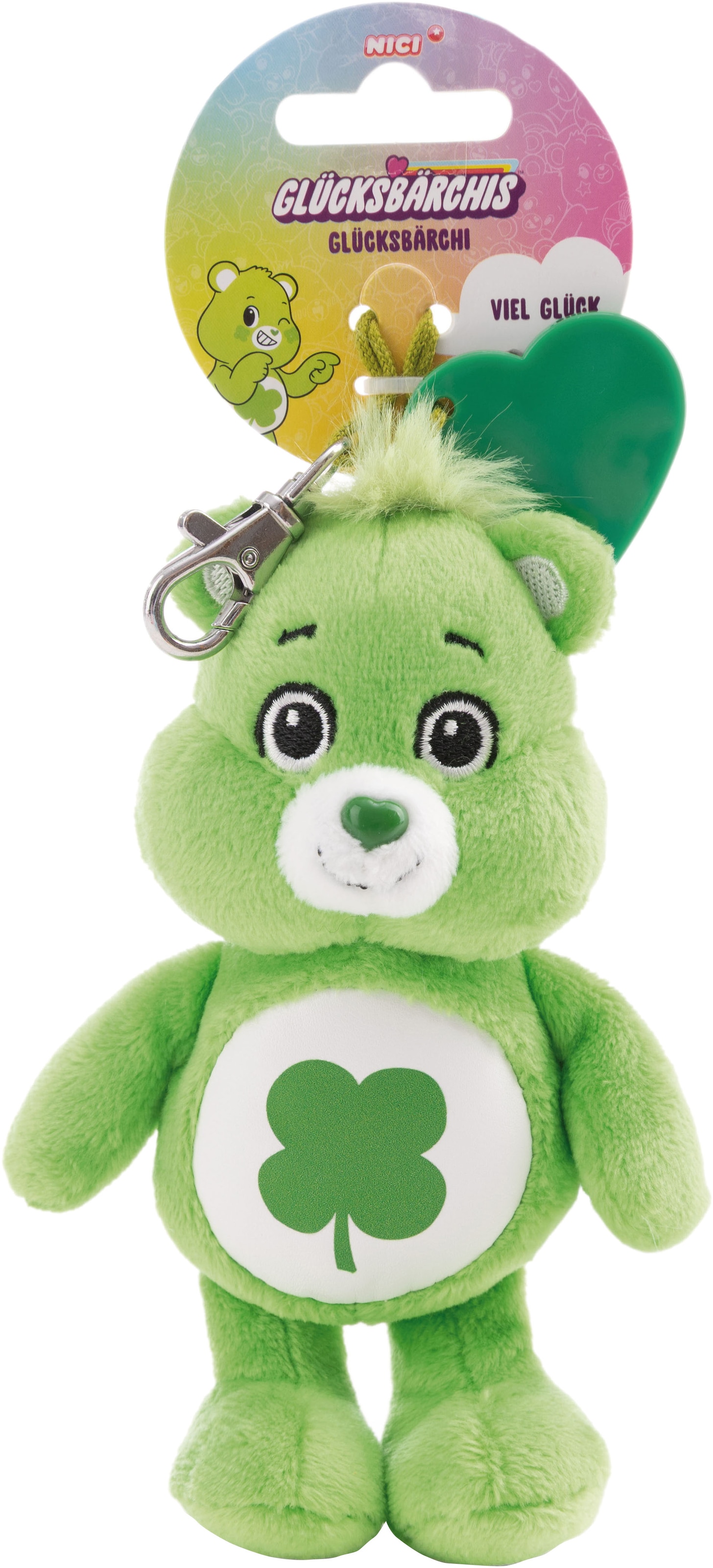 Nici Plüschanhänger »CARE BEARS, Glücksbärchis, 15 cm« mit Charm