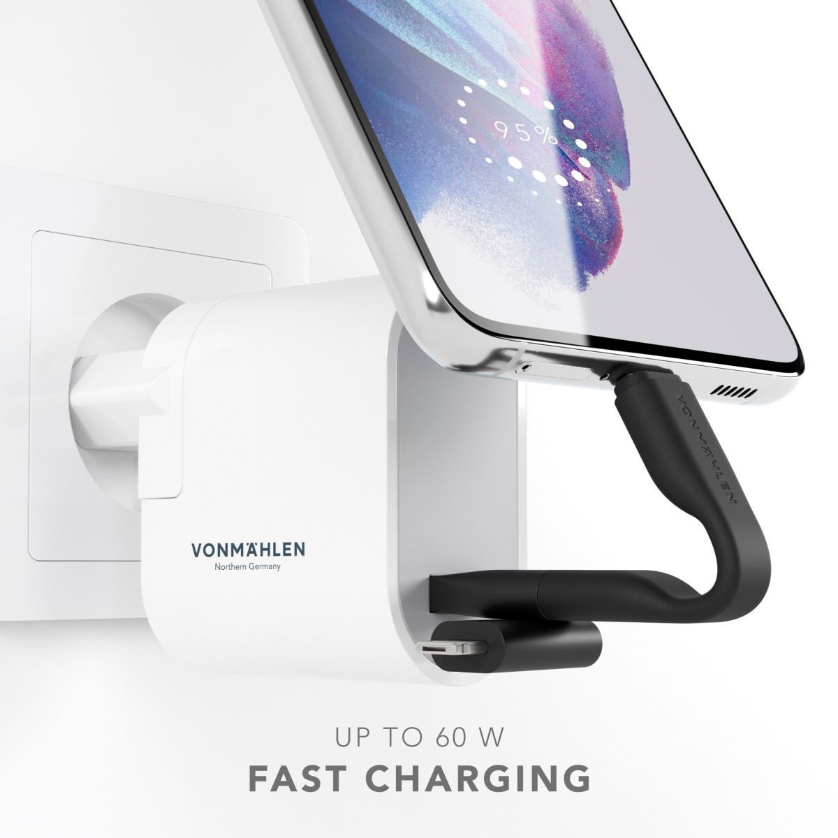 VONMÄHLEN Laptop-Kabel »High Six Cable«, Micro-USB-Lightning, USB Typ A-USB-C