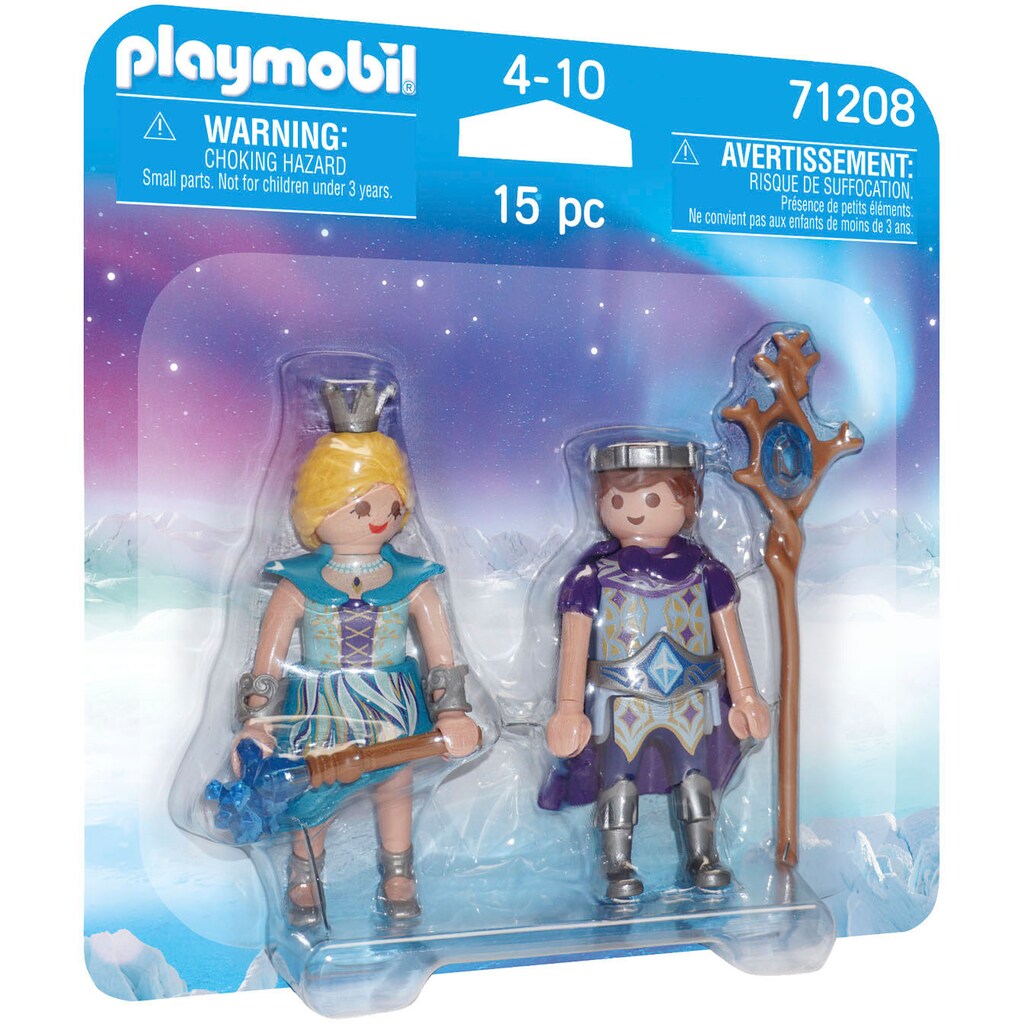 Playmobil® Konstruktions-Spielset »Eisprinzessin und Eisprinz (71208), DuoPack«, (15 St.)