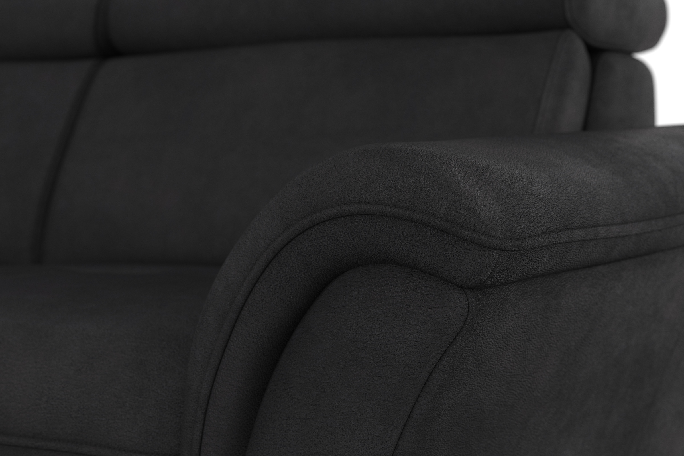 Home affaire Ecksofa »Lindgren L-Form«, wahlweise mit Bett mit klappbaren Rollen, Kasten und Kopfverstellung