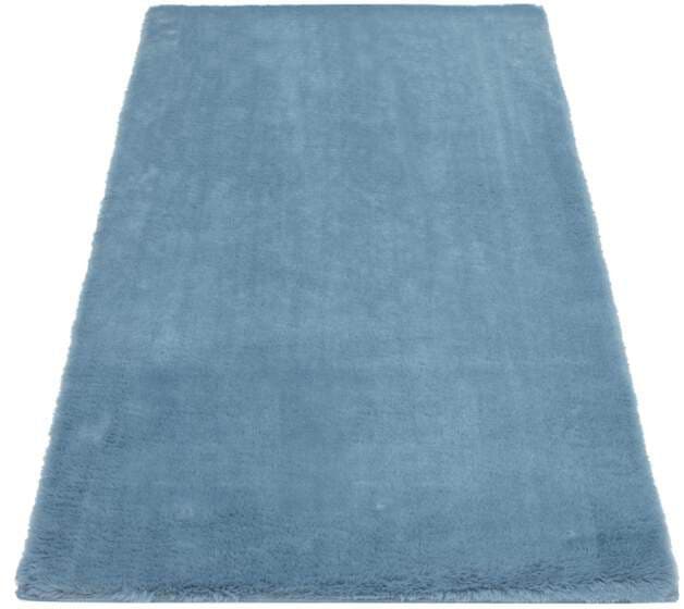 Carpet City Badematte »Topia Mats, Badteppich uni«, Höhe 14 mm, rutschhemmend beschichtet, strapazierfähig, Hochflor, Kaninchen Haptik, Polyester, Badezimmerteppich, waschbar