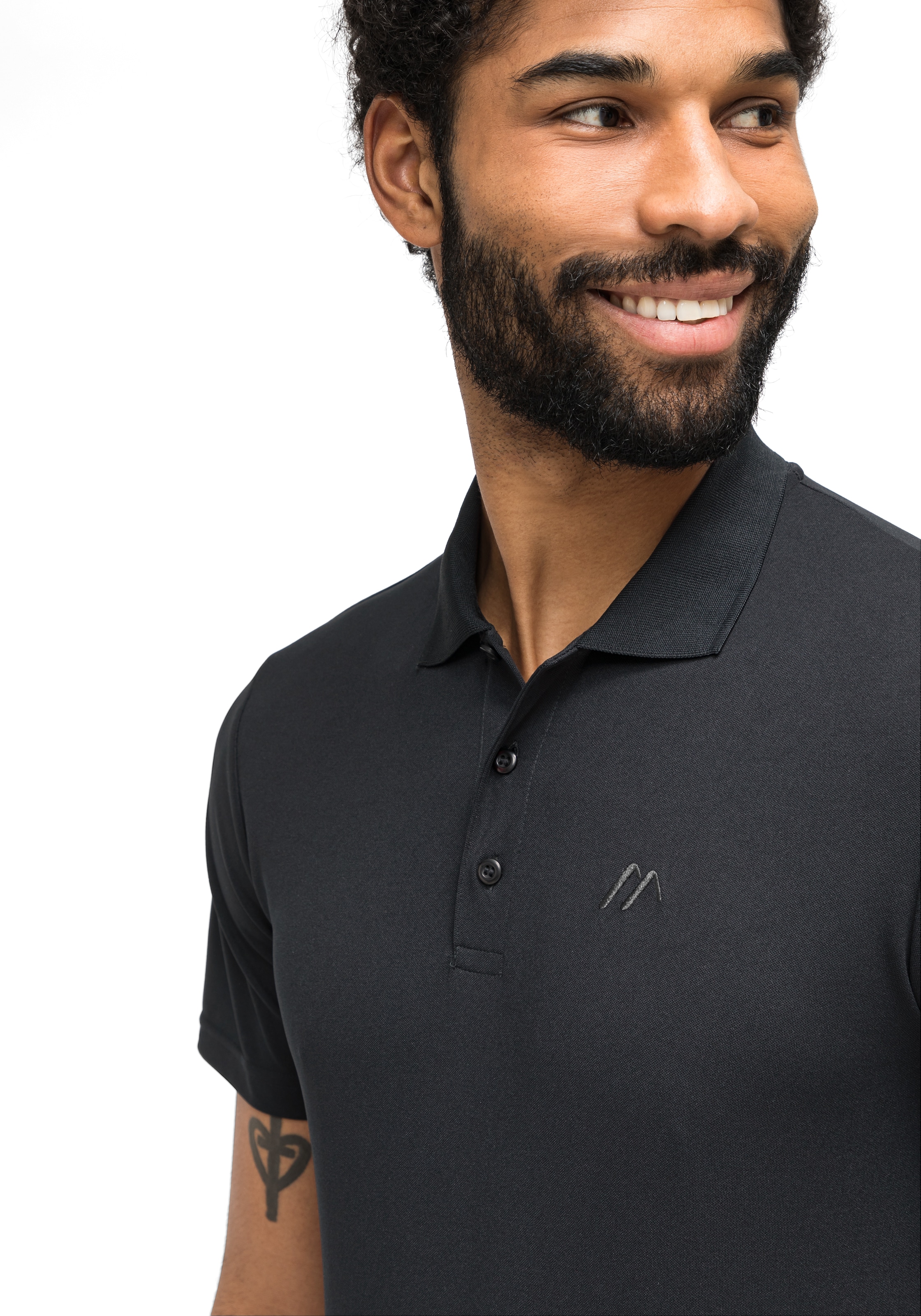 Maier Sports Funktionsshirt »Ulrich«, Herren Poloshirt, kurzarm Freizeit-Shirt mit Hemdkragen, Reg. Fit
