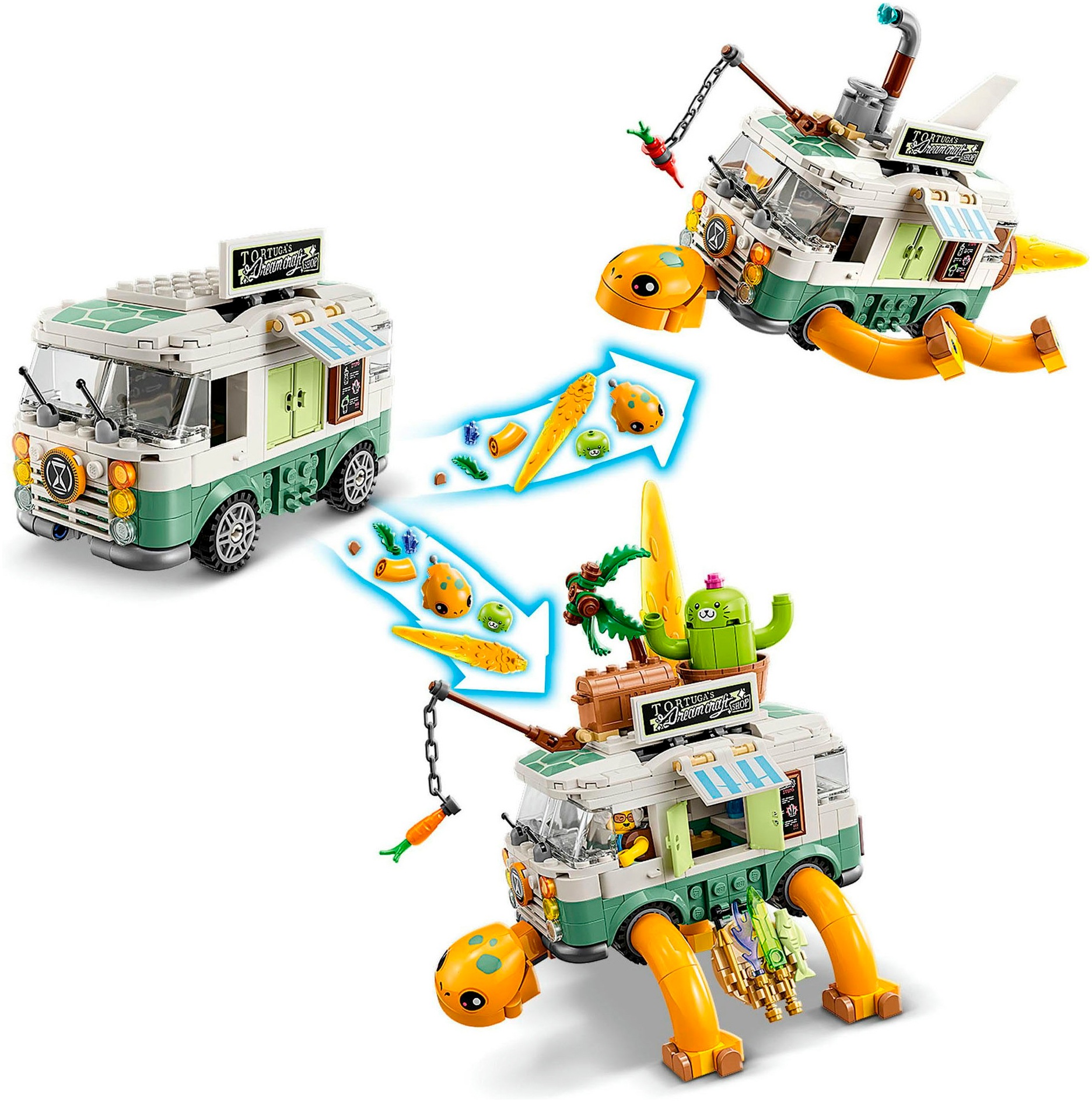 LEGO® Konstruktionsspielsteine »Mrs. Castillos Schildkrötenbus (71456), LEGO® DREAMZzz™«, (434 St.), Made in Europe