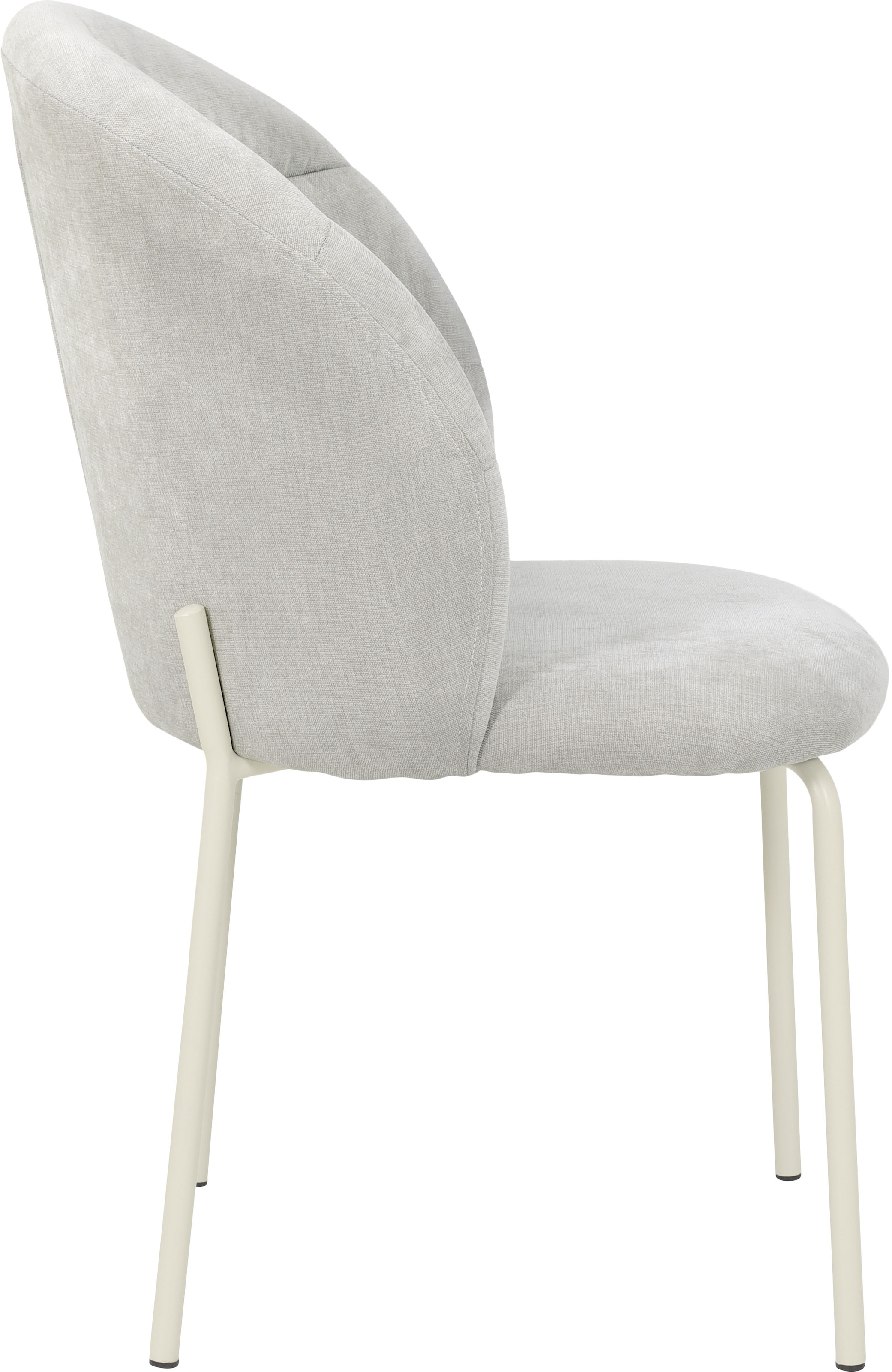 TOM TAILOR HOME 4-Fußstuhl »LEAF CHAIR«, (Set), 2 St., Chenille, 4-Fußgestell, Raffung in der Rückenlehne