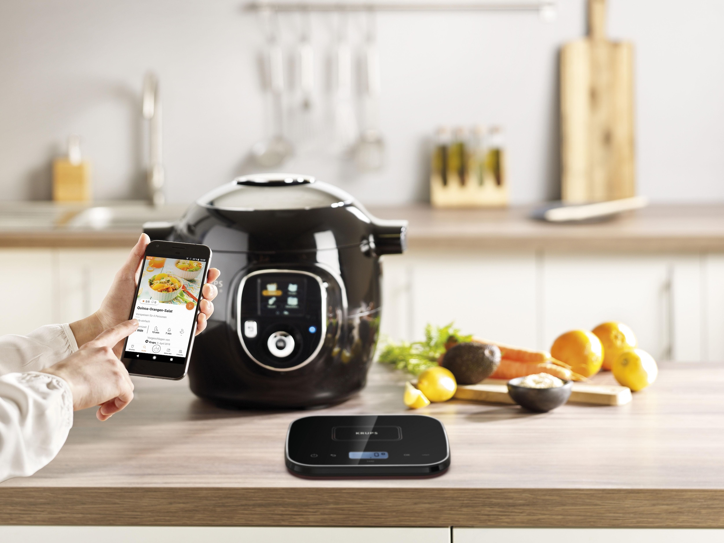 Krups Multikocher »CZ8568 Cook4Me+ Grameez«, vernetzte Waage, 300 Rezepte, 6 Programme, kompatibel mit Cook4Me-App