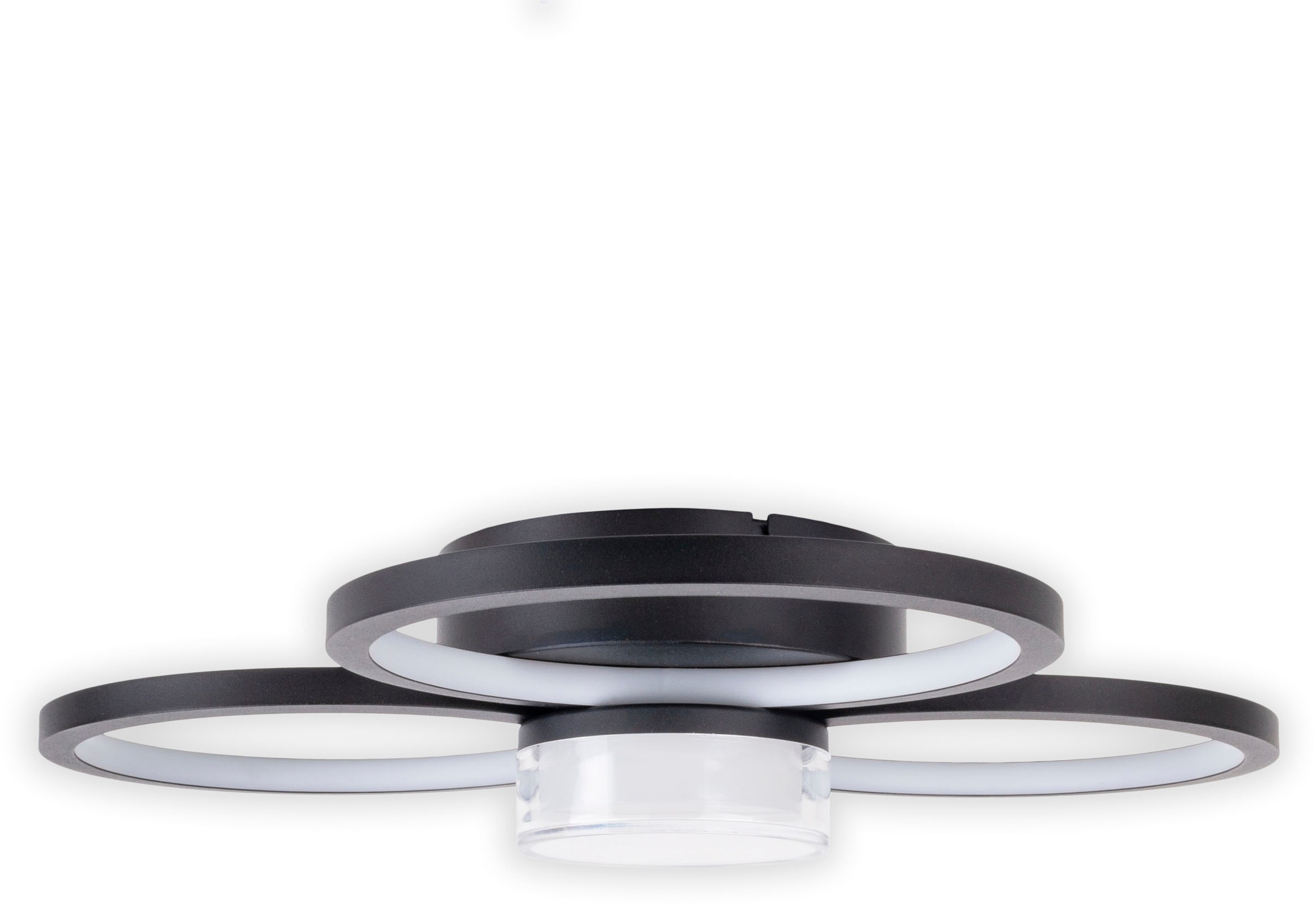 näve LED Deckenleuchte »Cimo« LED-Modul 1 Stk. Warmweiß stufenweise dimmbar per Wandschalter, Lichtfarbe warmweiß, schwarz