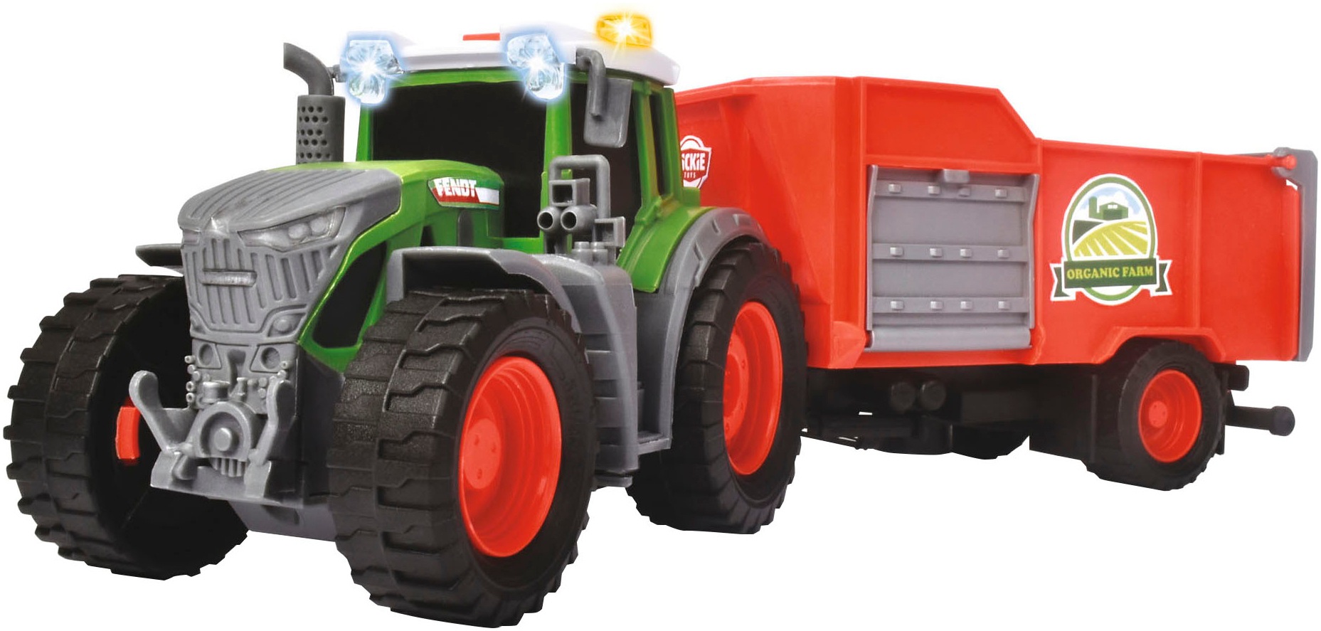 Dickie Toys Spielzeug-Traktor »Fendt Farm Trailer«, mit Licht und Sound