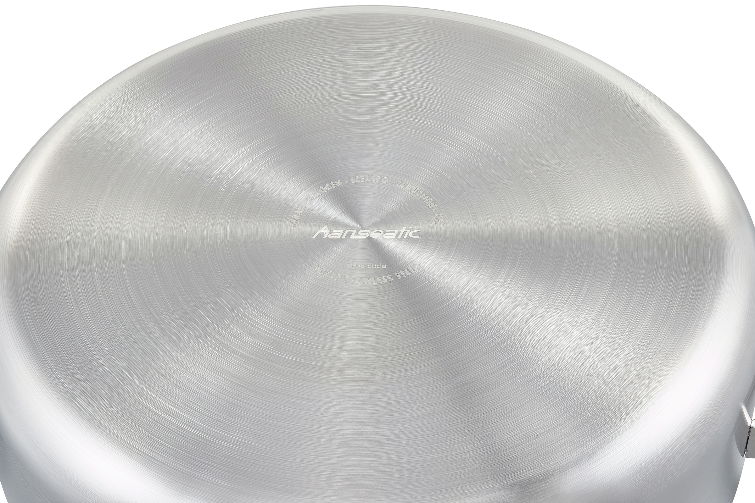 Hanseatic Pfannen-Set »PREMIUM« Edelstahl Set, 1x Pfanne 24 cm, 1x Servierpfanne 28 cm mit Deckel, 3 Stk. tlg. mit Antihaftbeschichtung, für alle Herdarten, Induktion