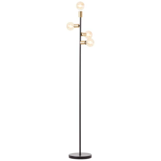 Brilliant Stehlampe »Chiba«, 4 flammig-flammig, 160 cm Höhe, 25,4 cm  Durchm., E27, Metall, schwarz/messing gebürstet online kaufen | mit 3  Jahren XXL Garantie