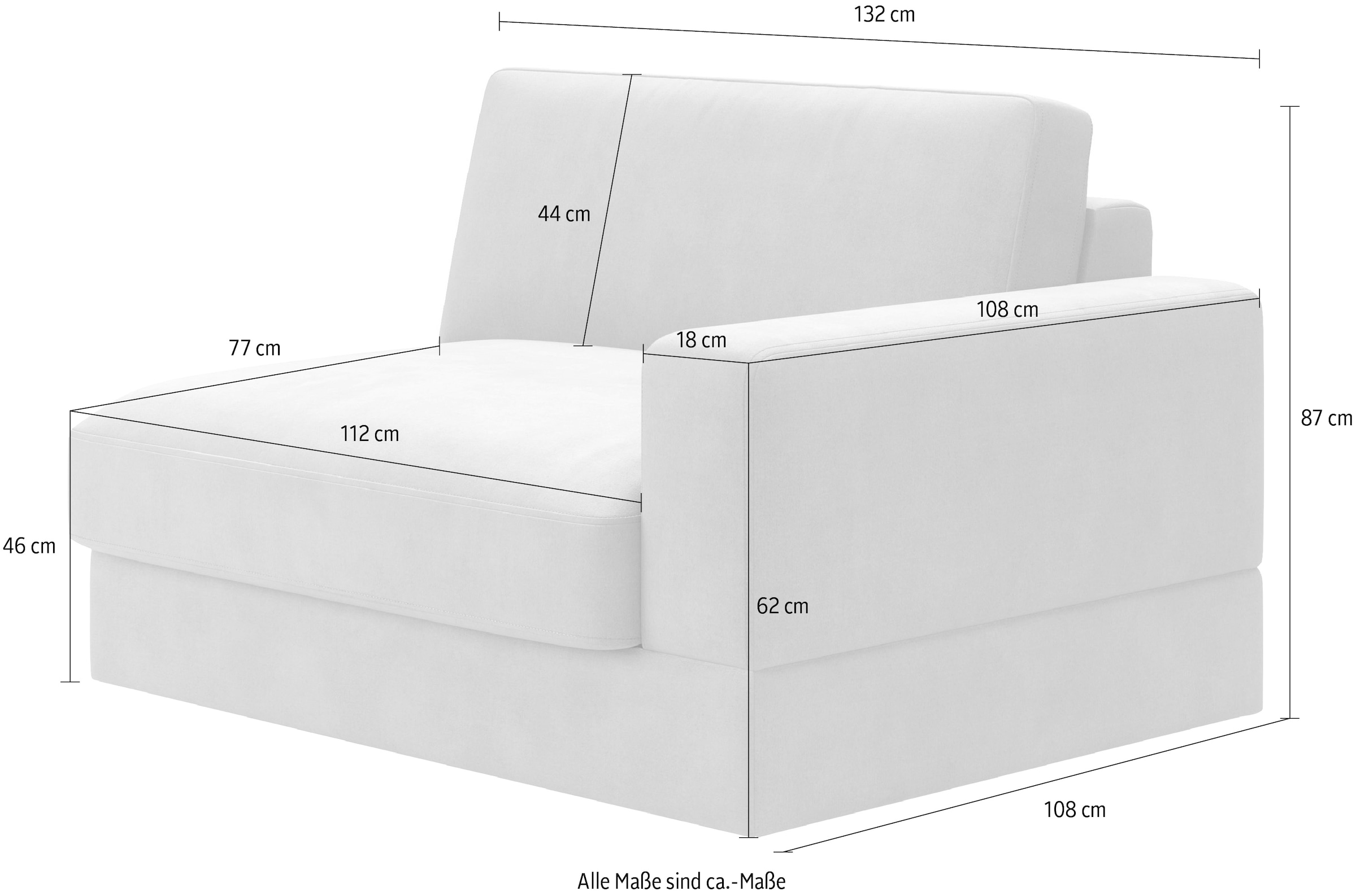 RAUM.ID 1,5-Sitzer »Innovid«, Modernes Modul-Polsterprogramm