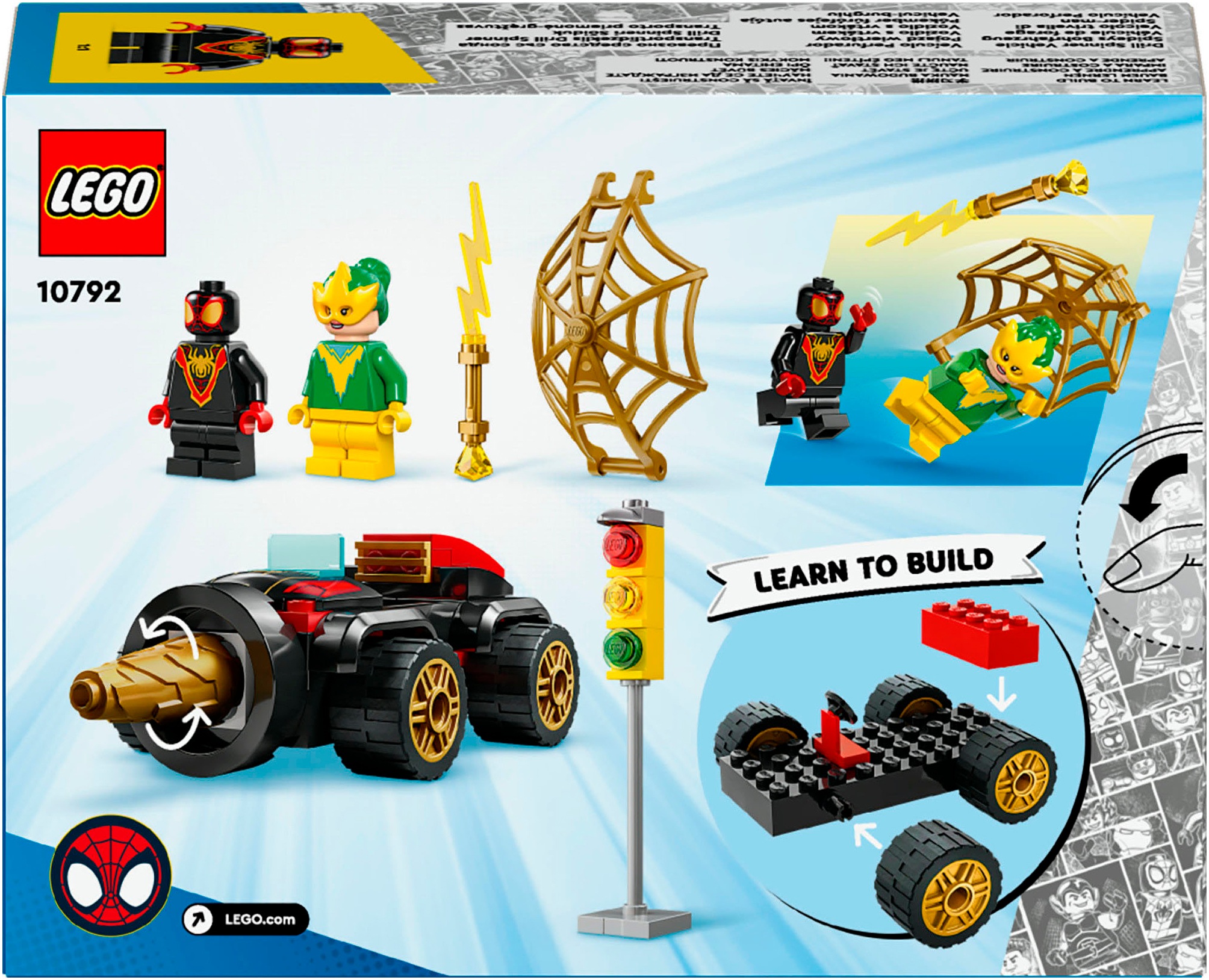 LEGO® Konstruktionsspielsteine »Spideys Bohrfahrzeug (10792), LEGO® Spidey«, (58 St.), Made in Europe