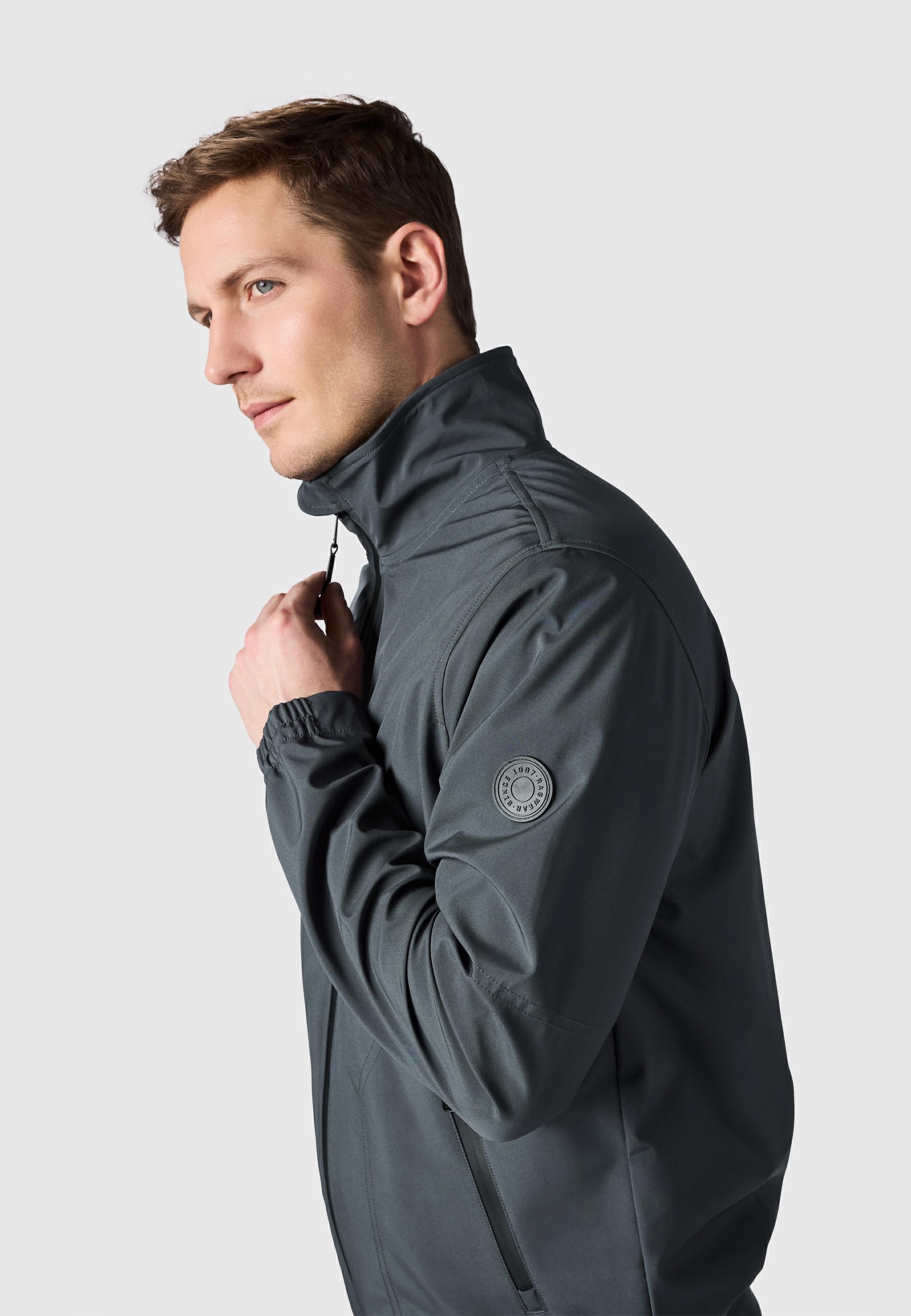 Ragwear Outdoorjacke »Outdoorjacke Collwie« ohne Kapuze wasserdichte Herren Übergangsjacke mit hohem Kragen