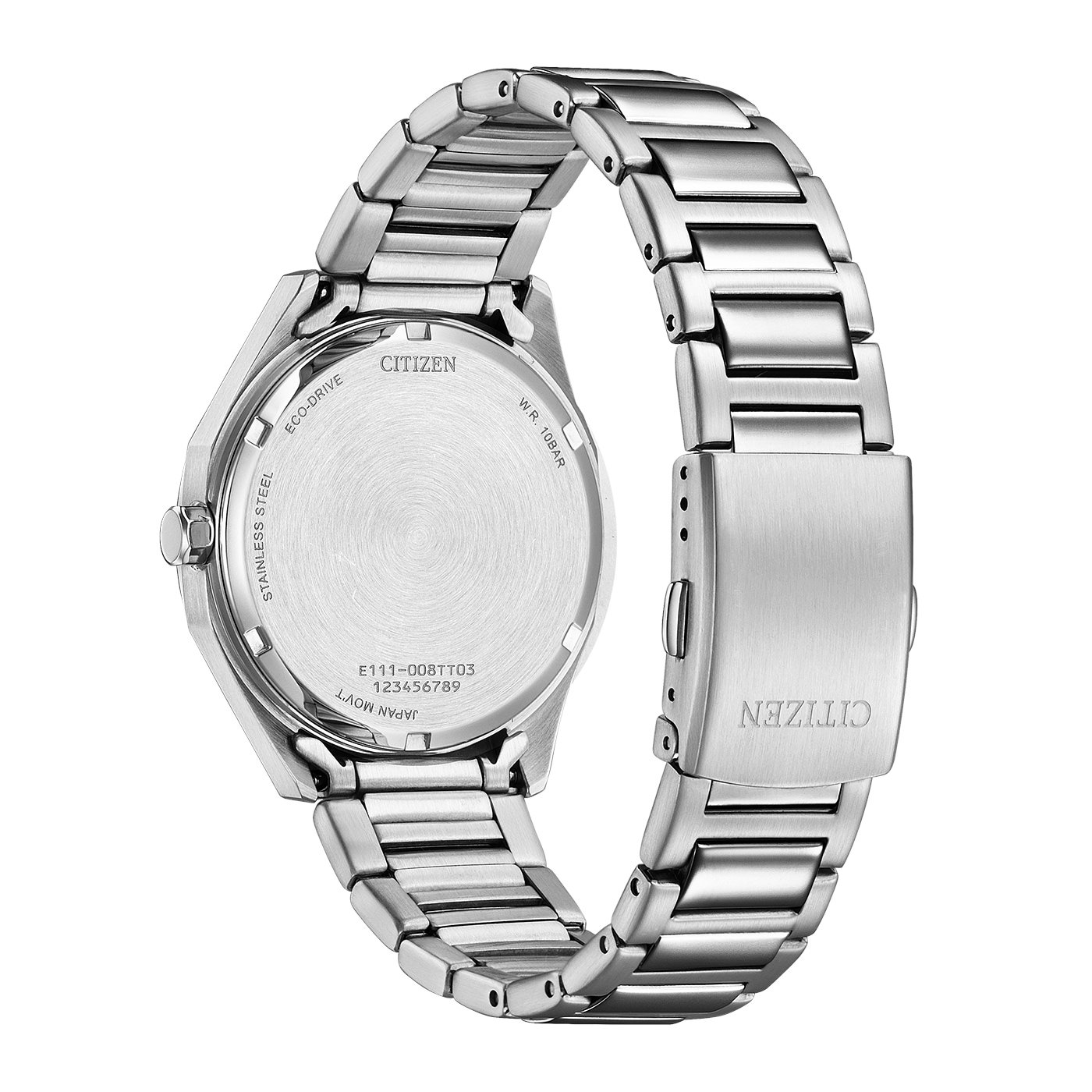 Citizen Solaruhr Armbanduhr, Damenuhr, Herrenuhr, Edelstahlarmband, analog, Big Date