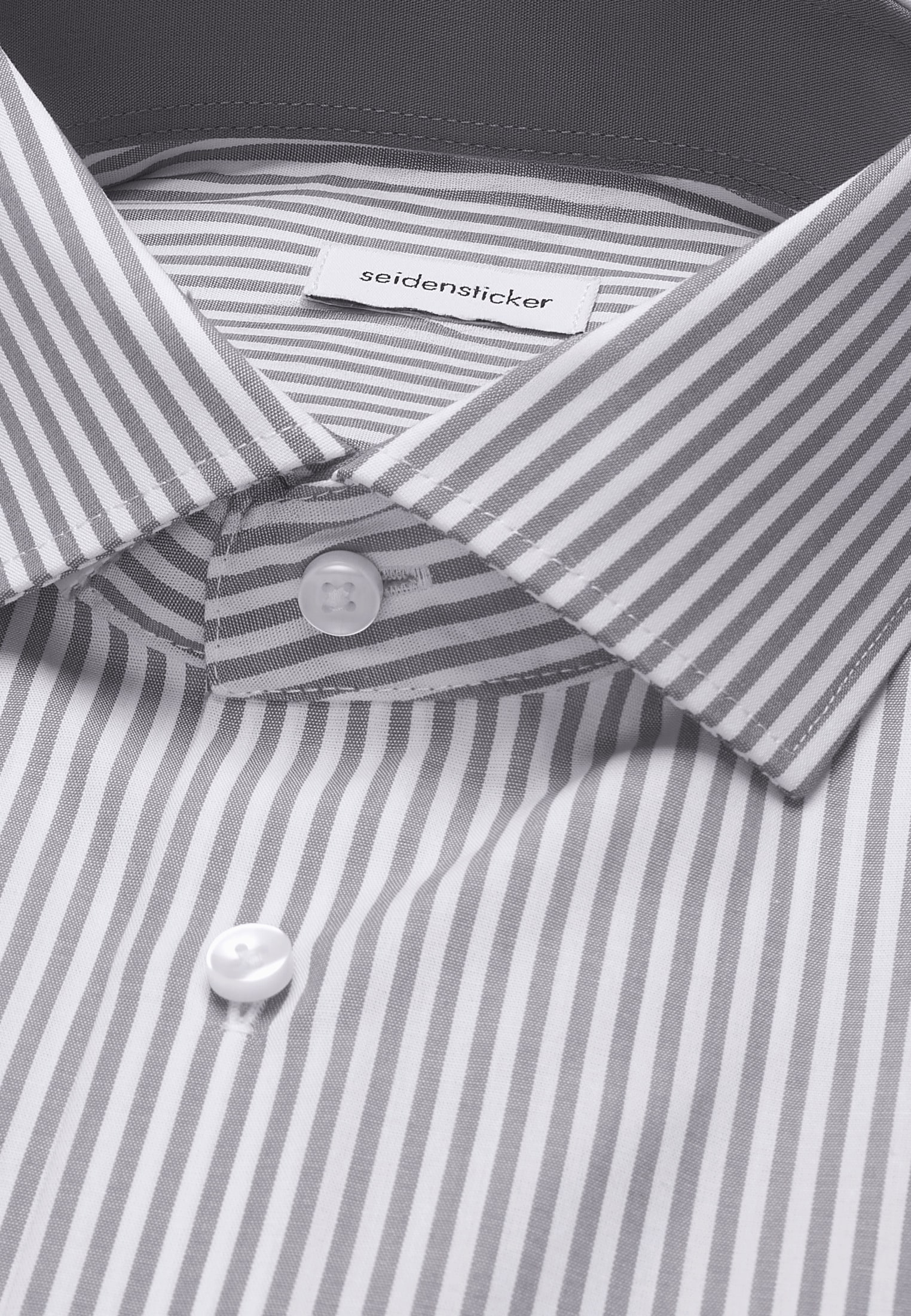 seidensticker Businesshemd »Schwarze Rose« Slim 1/1 Kentkragen Gestreift