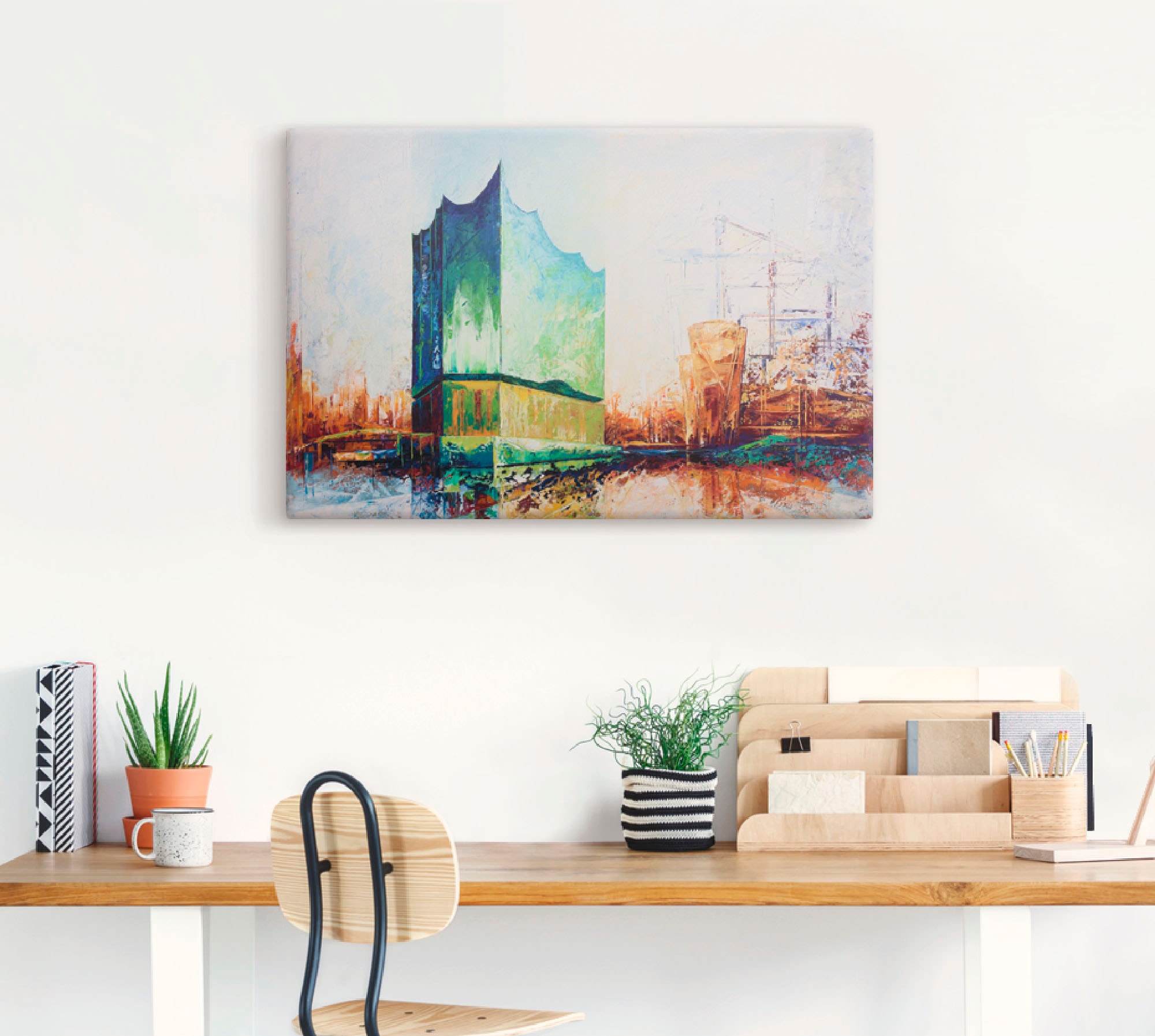 Artland Leinwandbild »Elbharmonie Hamburg« Deutschland 1 Stk. tlg. auf Holzrahmen gespannt