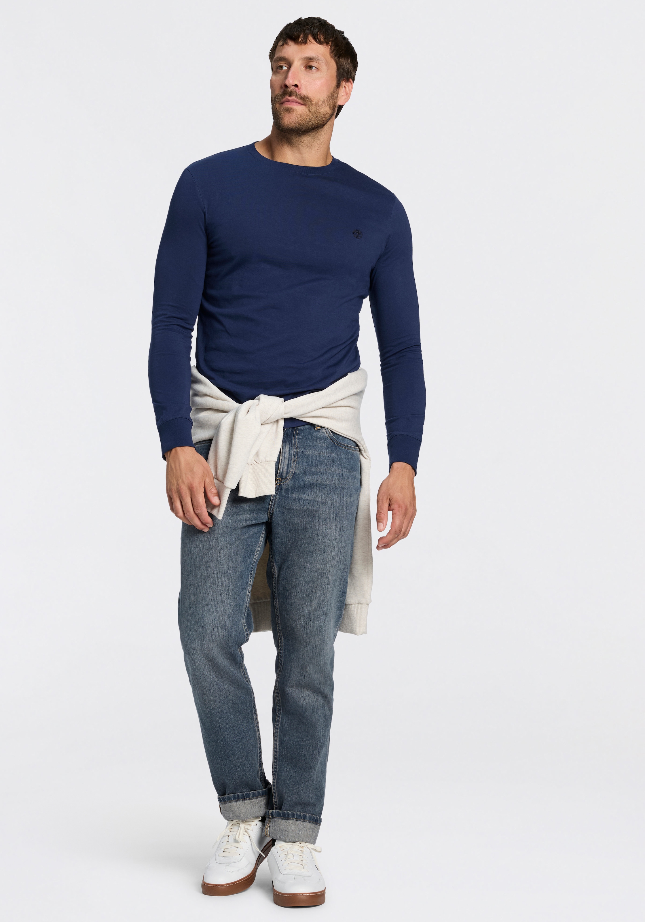 Timberland Langarmshirt »EXETER RIVER - Tree Embroidered LS« Langarmshirt, aus Baumwolle, in den Größen S bis XXXL