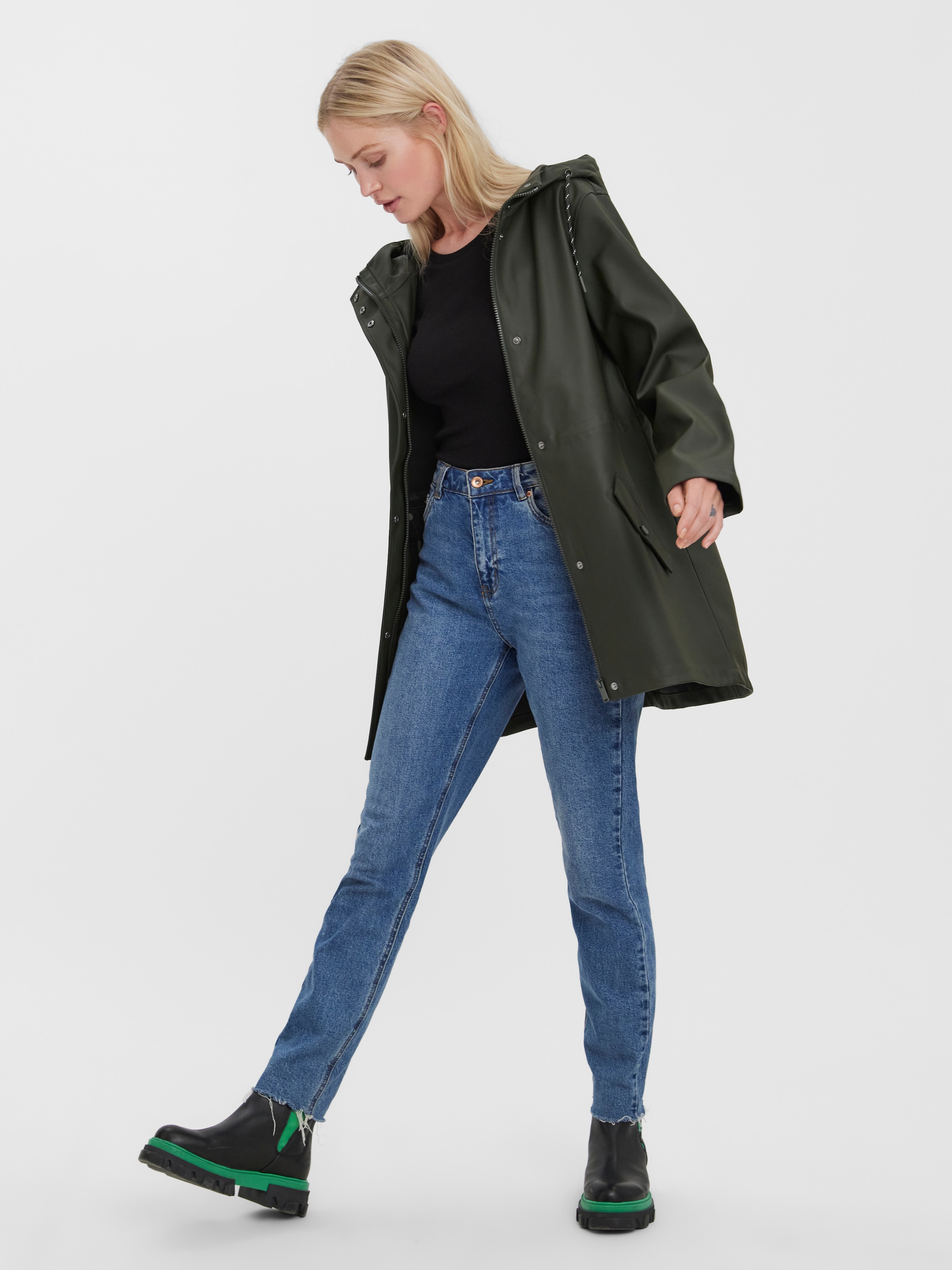 Vero Moda Regenjacke »VMMALOU COATED JACKET« mit Kapuze