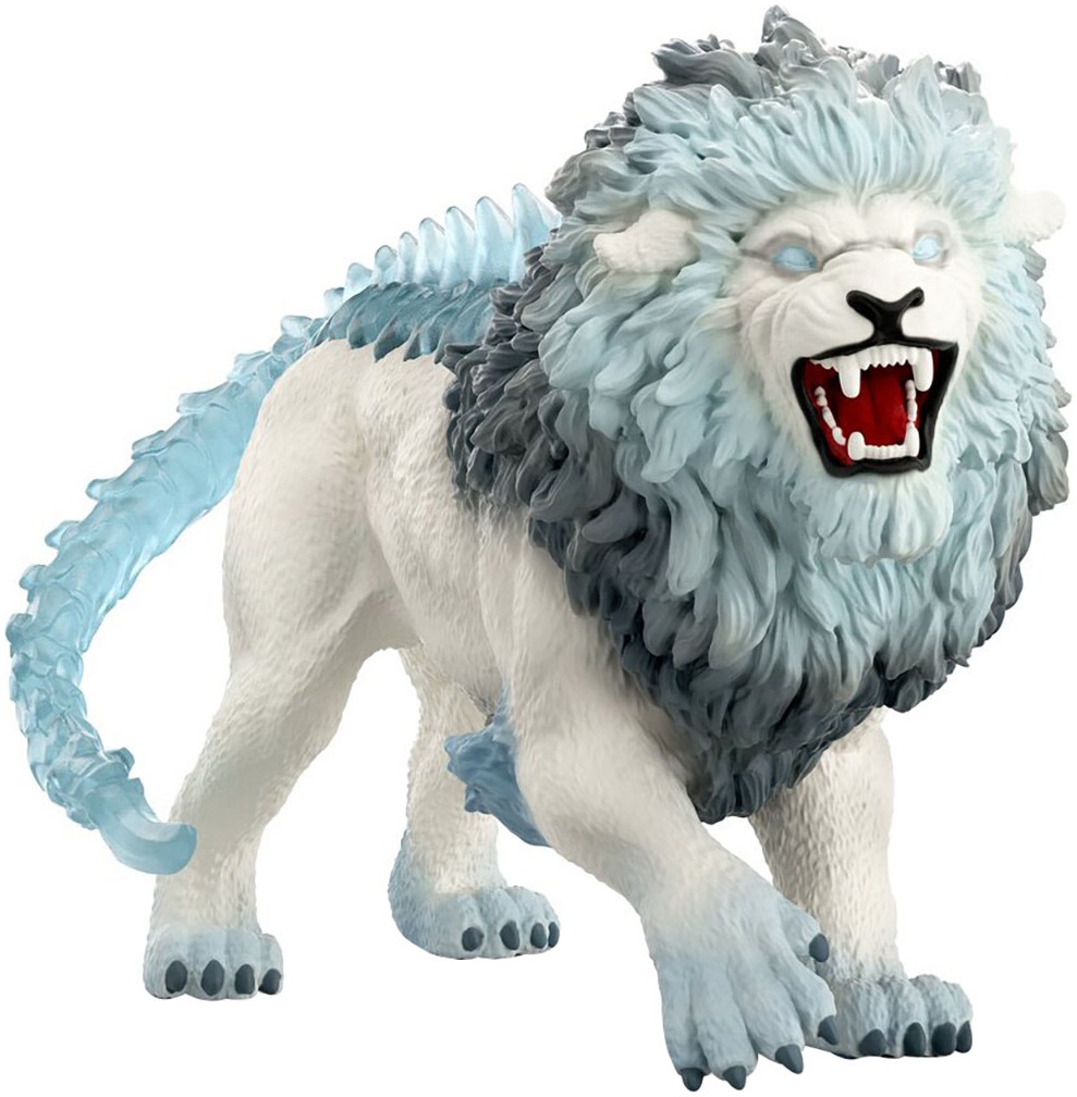 Schleich® Spielfigur »ELDRADOR® CREATURES, BattleCave Eislöwe (42766)«