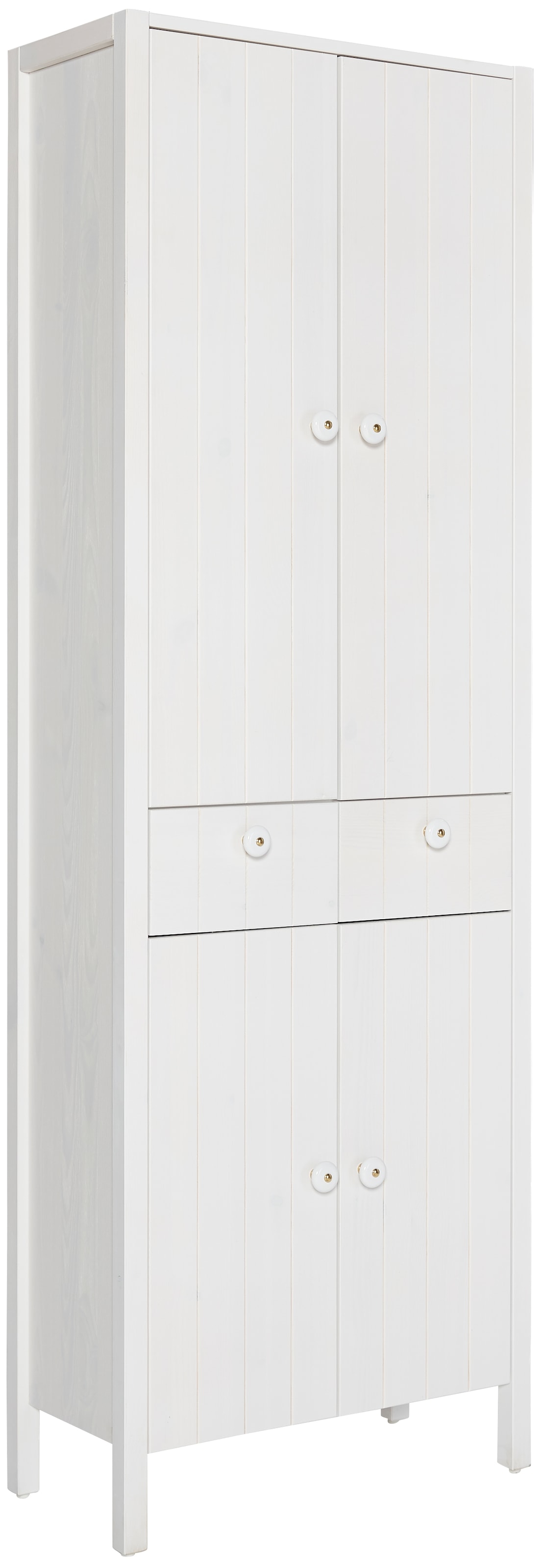 Home affaire Hochschrank »Tina« Badmöbel,  Schrank, Breite 57 cm, Massivholz