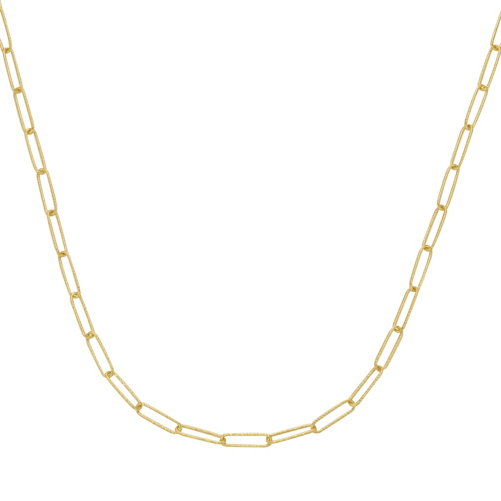 Luigi Merano Goldkette »Kette lange diamantierte Ankerglieder, Gold 585«