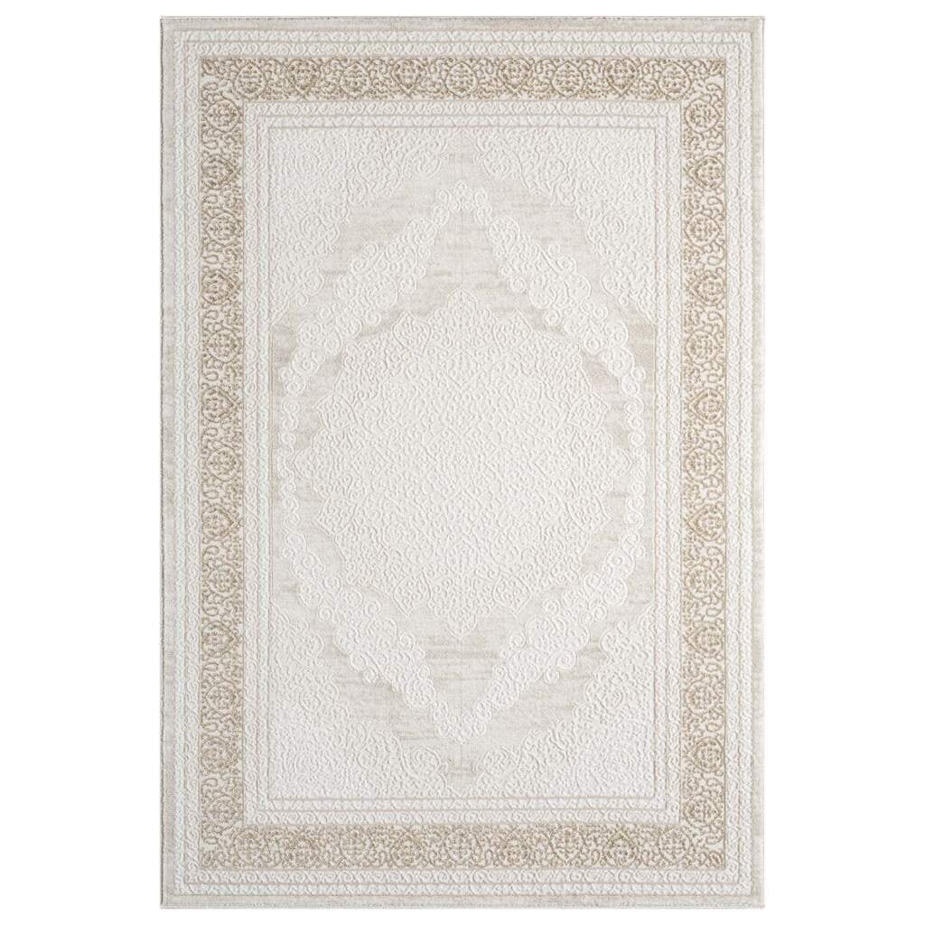 Carpet City Teppich »ANTIK209«, rechteckig, 10 mm Höhe, Kurzflor, 3D-Optik, Klassisch-Modern für Wohnzimmer, Schlafzimmer