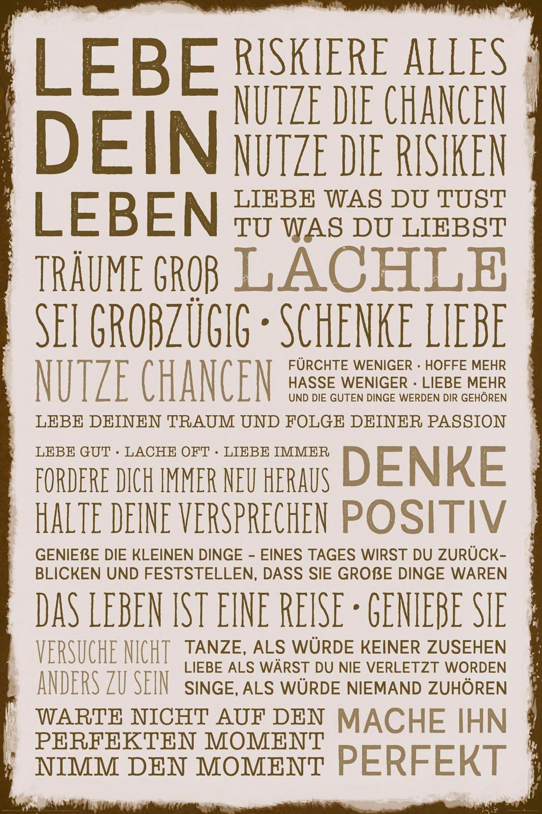 Reinders! Deco-Panel »Denke positiv«