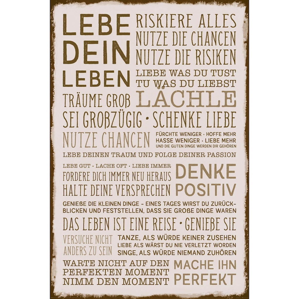 Reinders! Deco-Panel »Denke positiv«