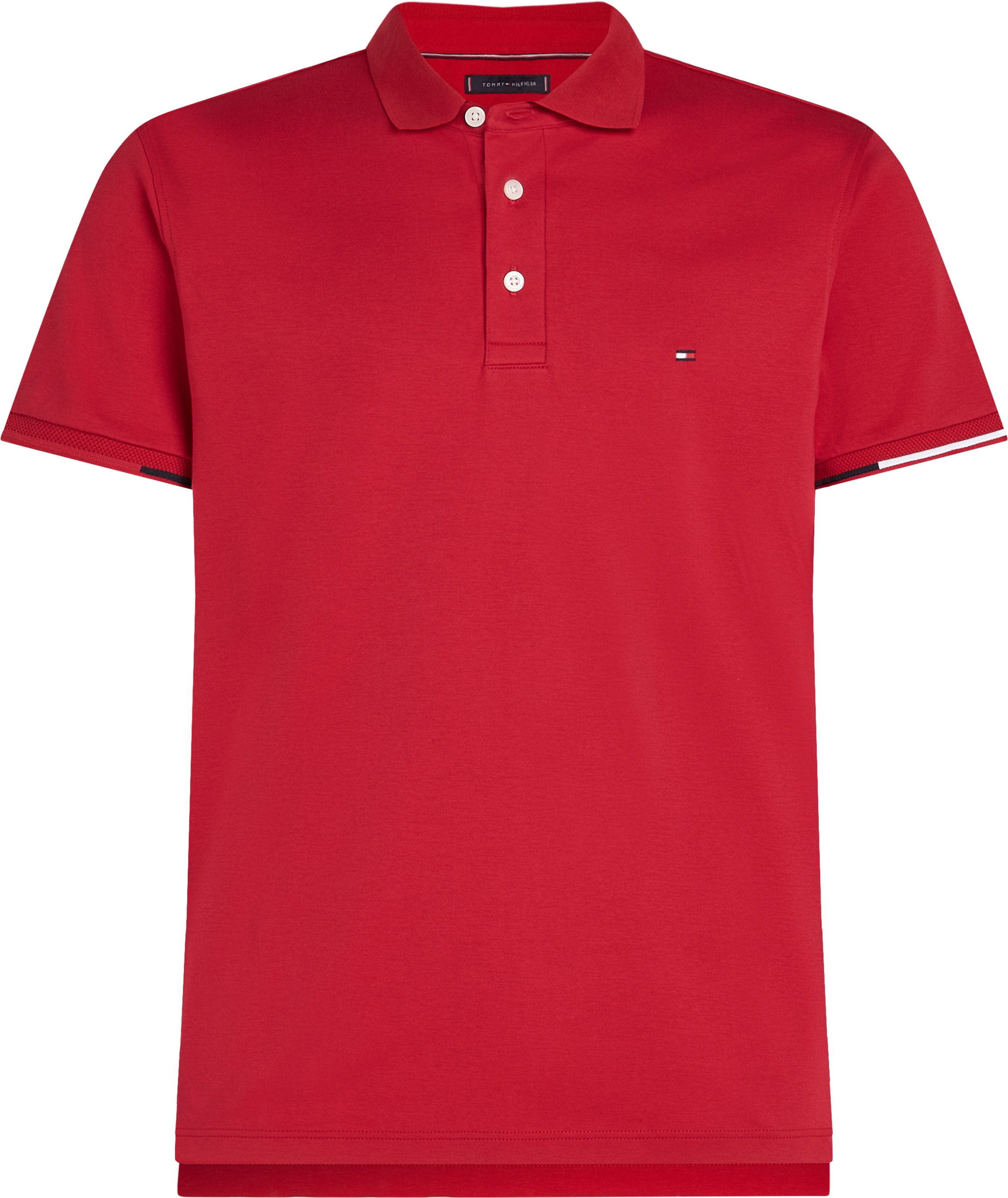 Tommy Hilfiger Big & Tall Poloshirt »BT-INTERLOCK FLAGCUFF SLIM FIT-B«, Große Größen