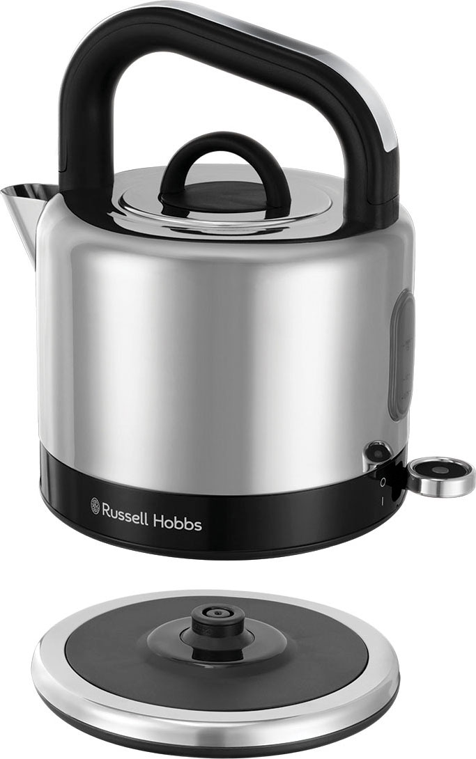 RUSSELL HOBBS Wasserkocher »Distinctions, schwarz 26420-70«, 1,5 l, 1350 W, Edelstahl mit polierten Akzenten, Schnellkochfunktion, energiesparend