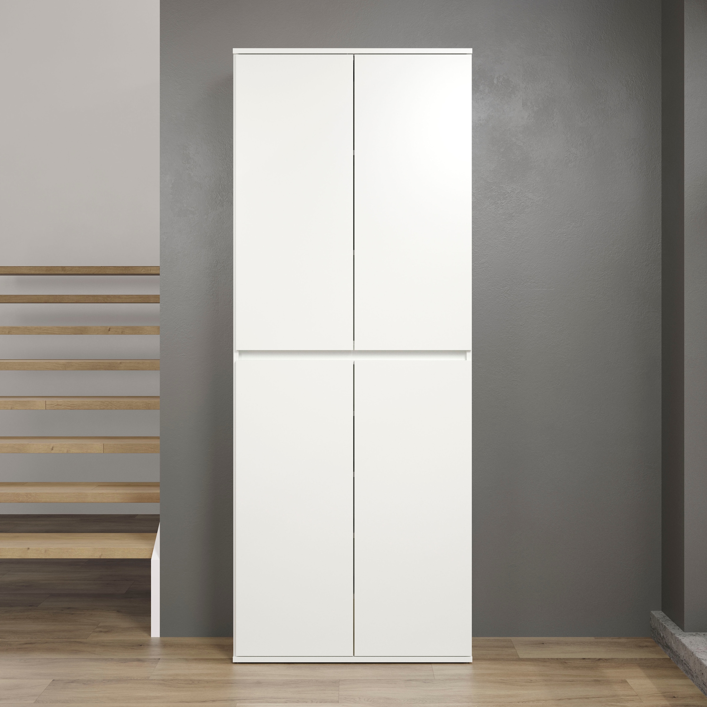 Home affaire Mehrzweckschrank »Novara« Mehrzweckschrank mit Kleiderstange - (B/T/H) nach Wahl 37-74/34/191 cm