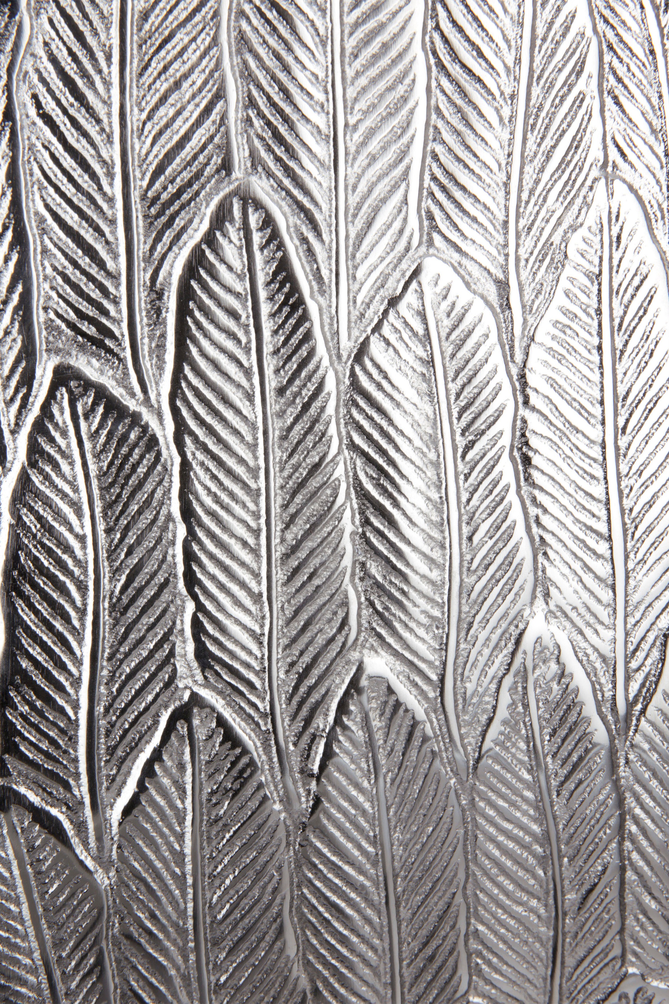 Casablanca by Gilde Dekovase »Feder«, (1 St.), Vase aus Aluminium, Dekoobjekt, Tropfenform
