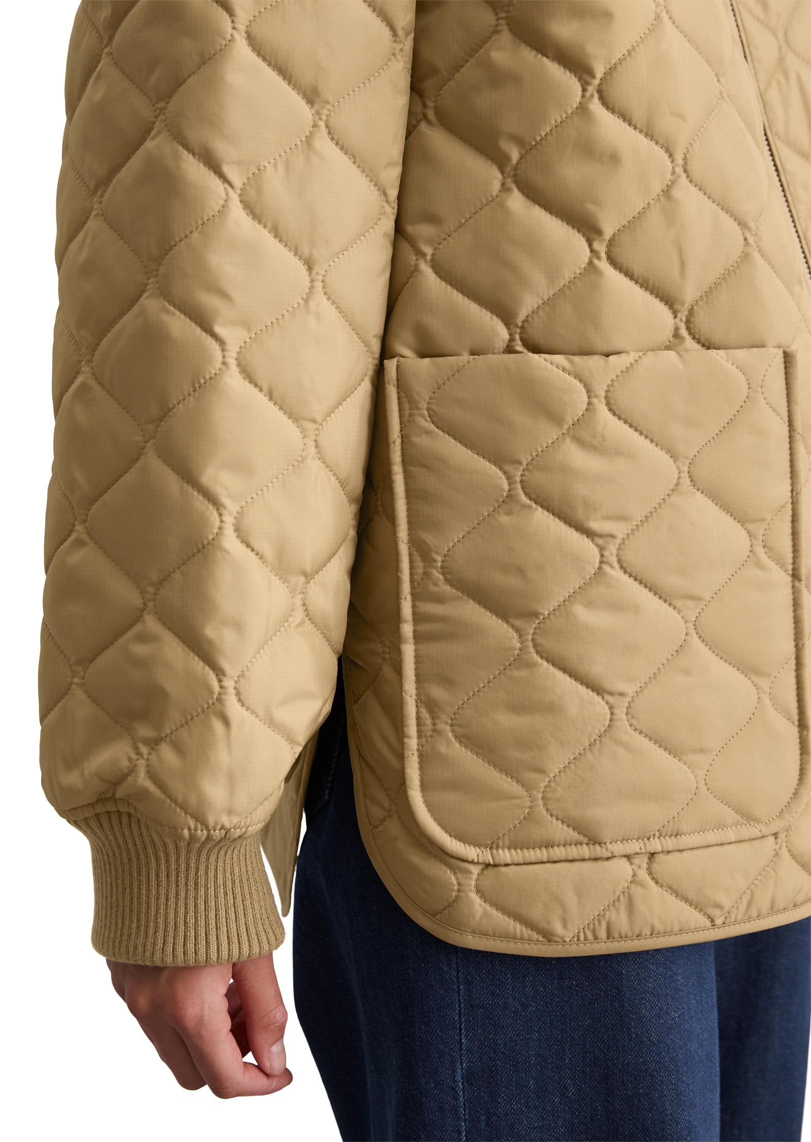 Marc O'Polo DENIM Steppjacke, mit Cordkragen