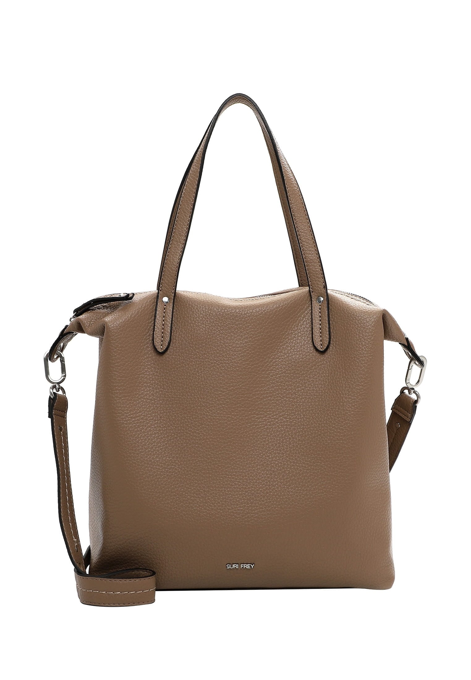 SURI FREY, Damen, Shopper »Shopper SFY Henny«, taupe 900, taupe 900, Wunderschönes Material aus Feinsynthetik