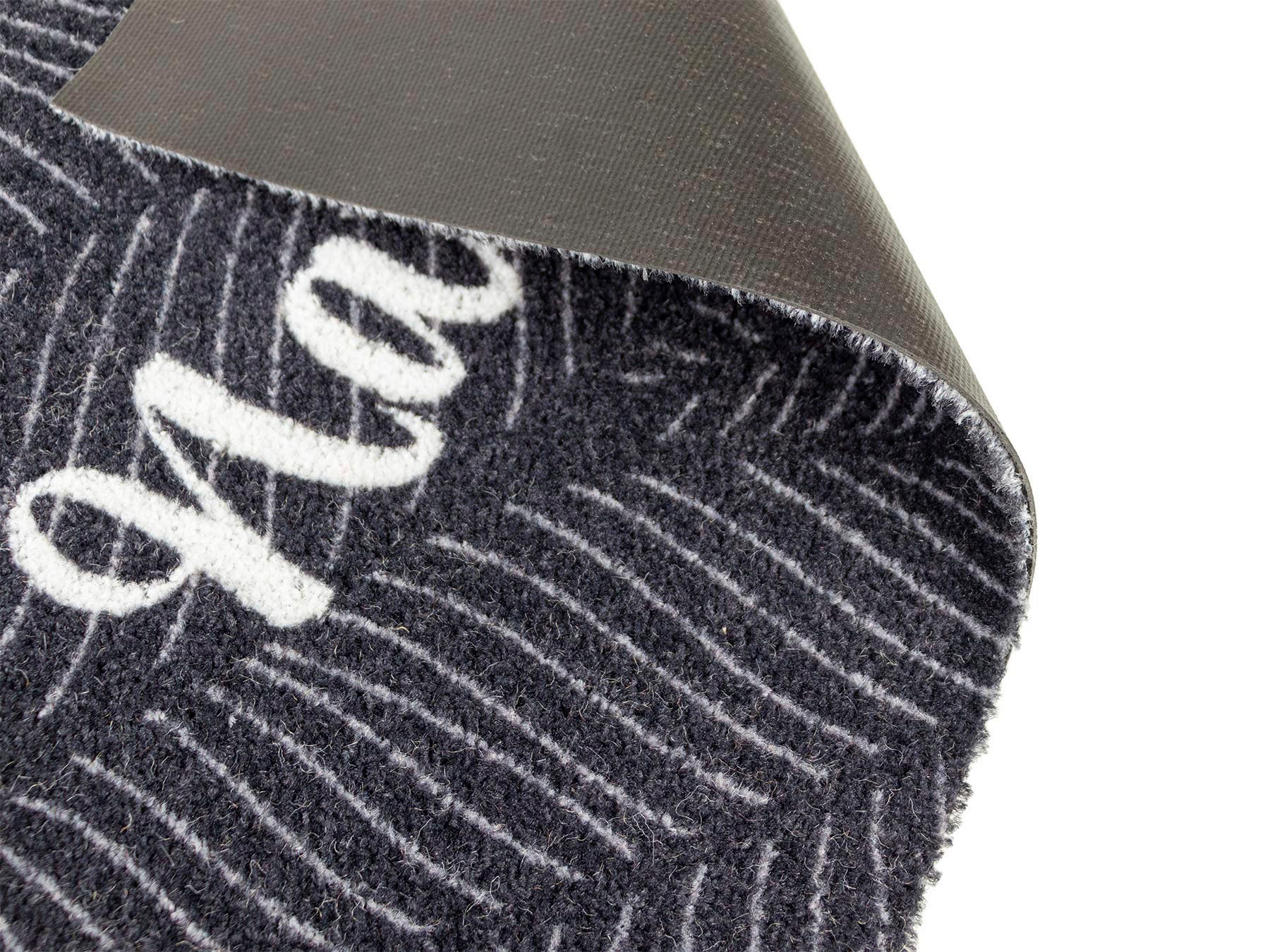 Primaflor-Ideen in Textil Fußmatte »Schmutzfangmatte COUNTRY, Nature«, rechteckig, 7 mm Höhe, Schmutzfangmatte, Kokos-Optik, mit Spruch, rutschhemmend, waschbar