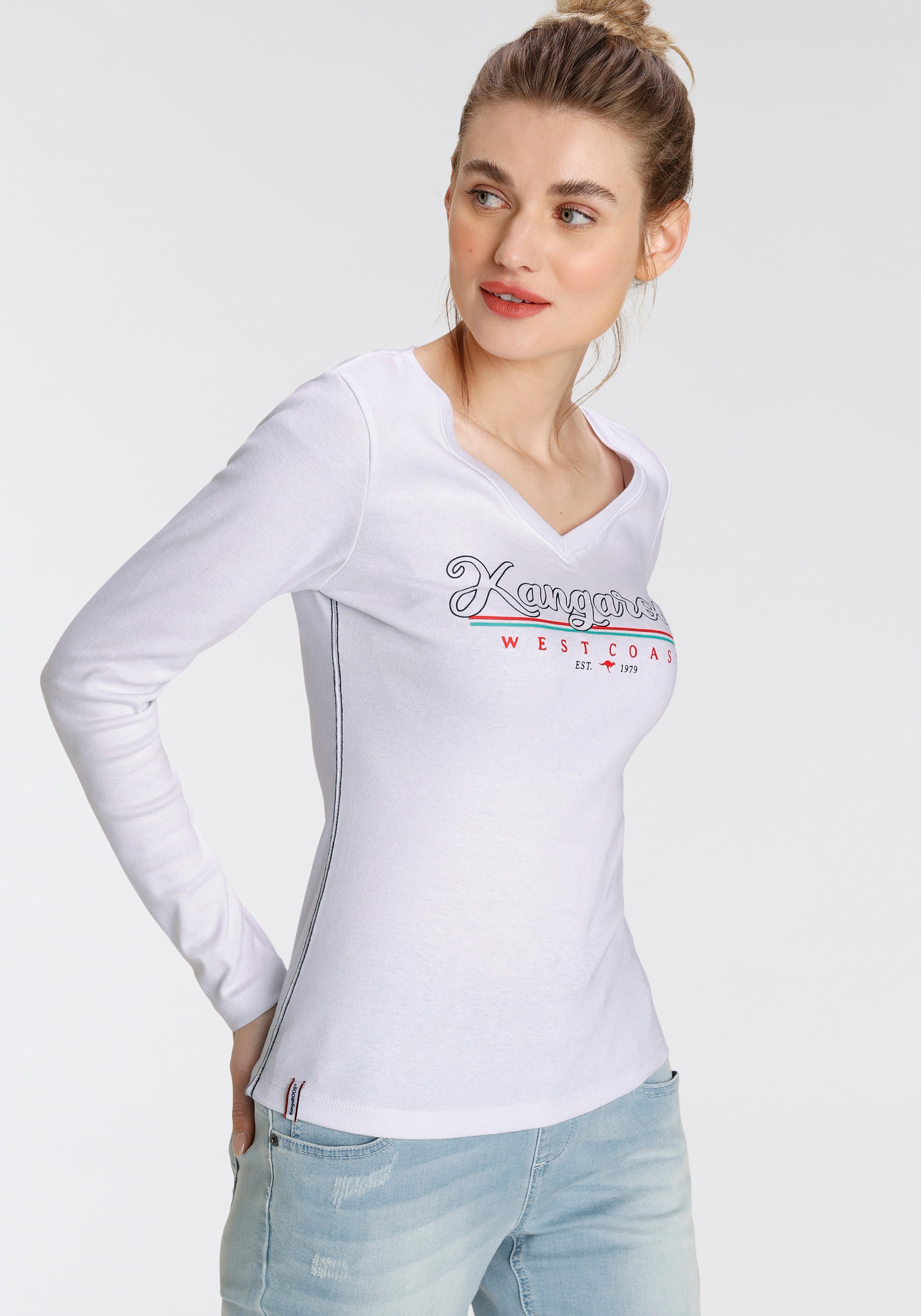 KangaROOS American-Shirt mit coolem Logodruck NEUE KOLLEKTION