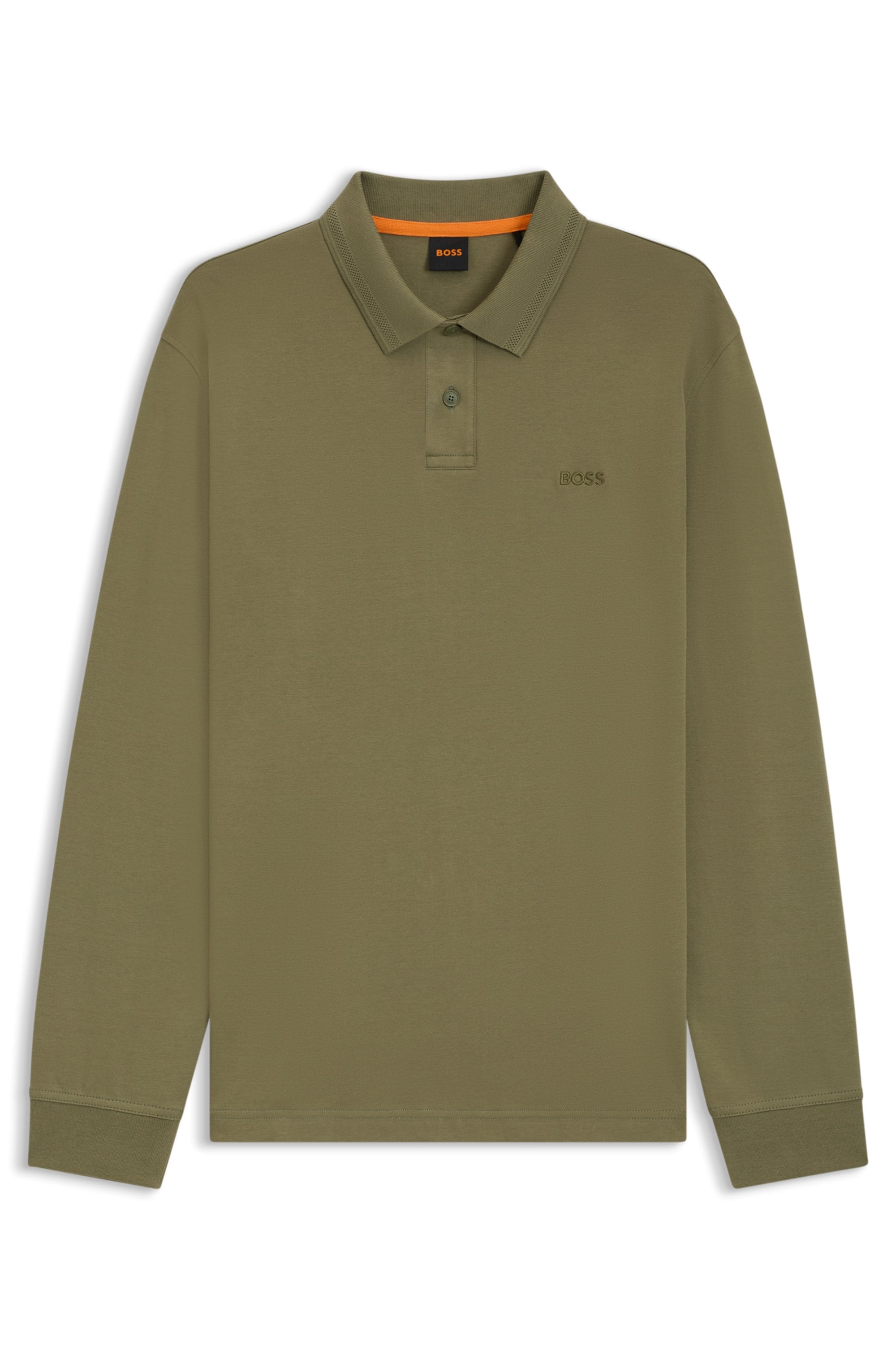 BOSS ORANGE Poloshirt »Pe_interlock_long«, mit Polokragen