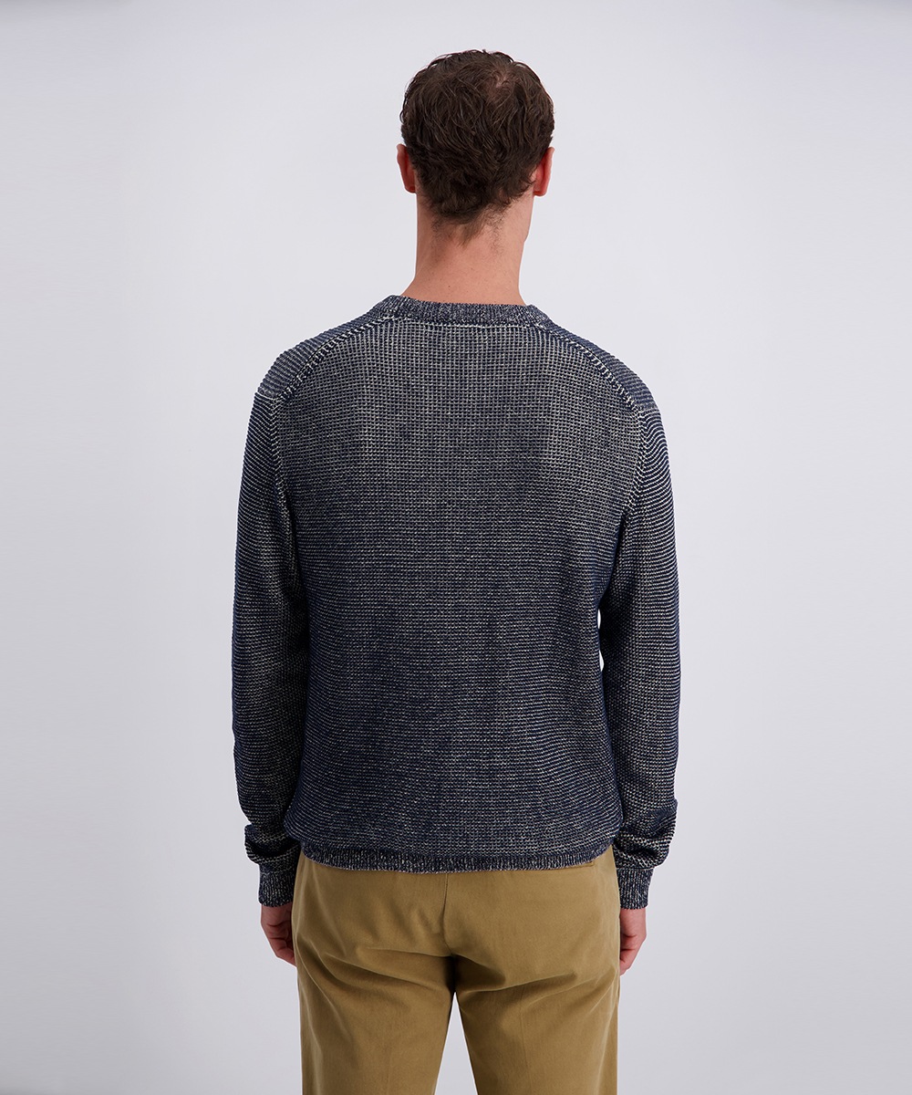 Pierre Cardin Rundhalspullover »Strick RH« Waffelmuster