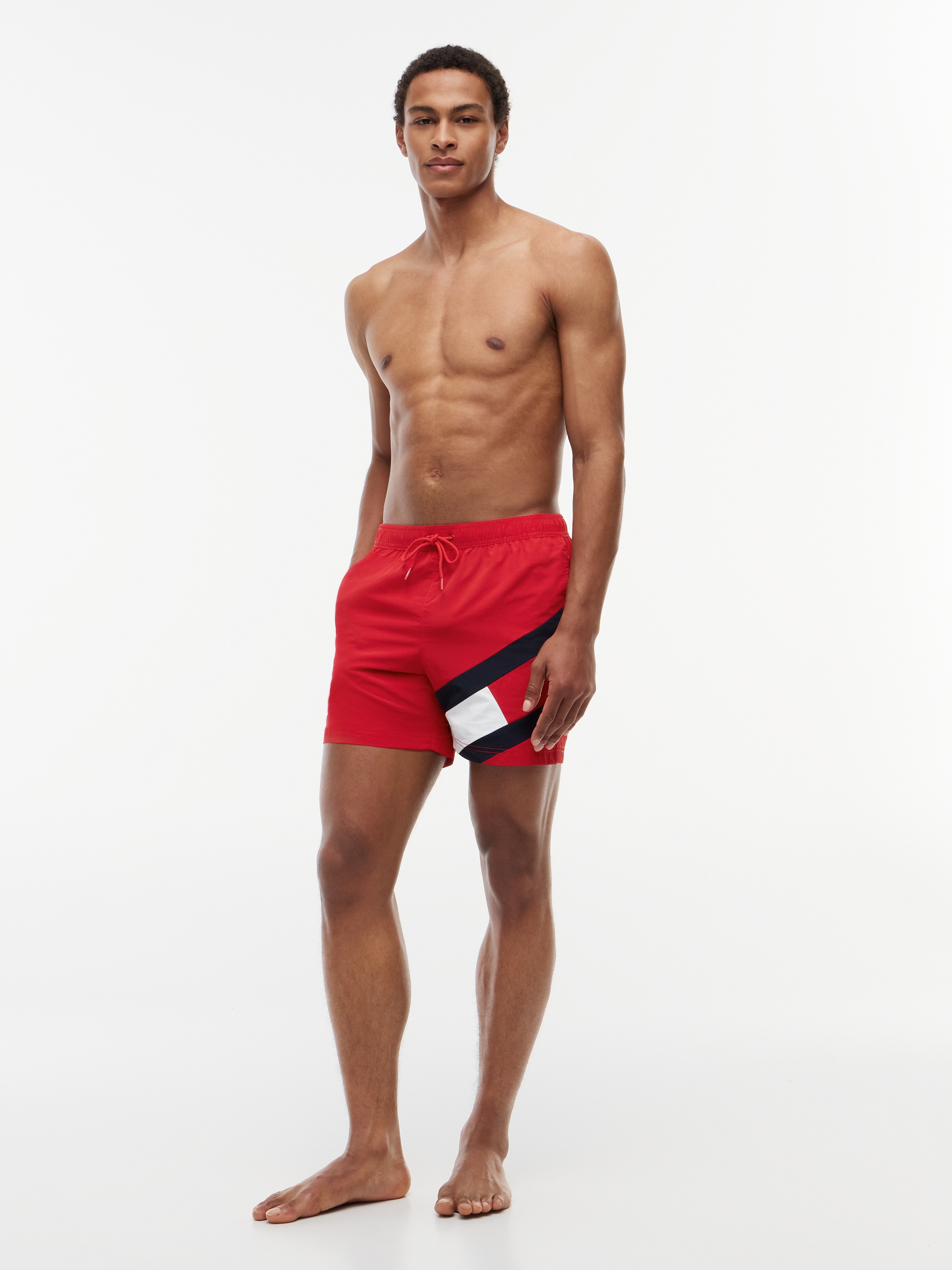 Tommy Hilfiger Swimwear Badeshorts »SF MEDIUM DRAWSTRING« mit Tommy Hilfiger Markenlabel