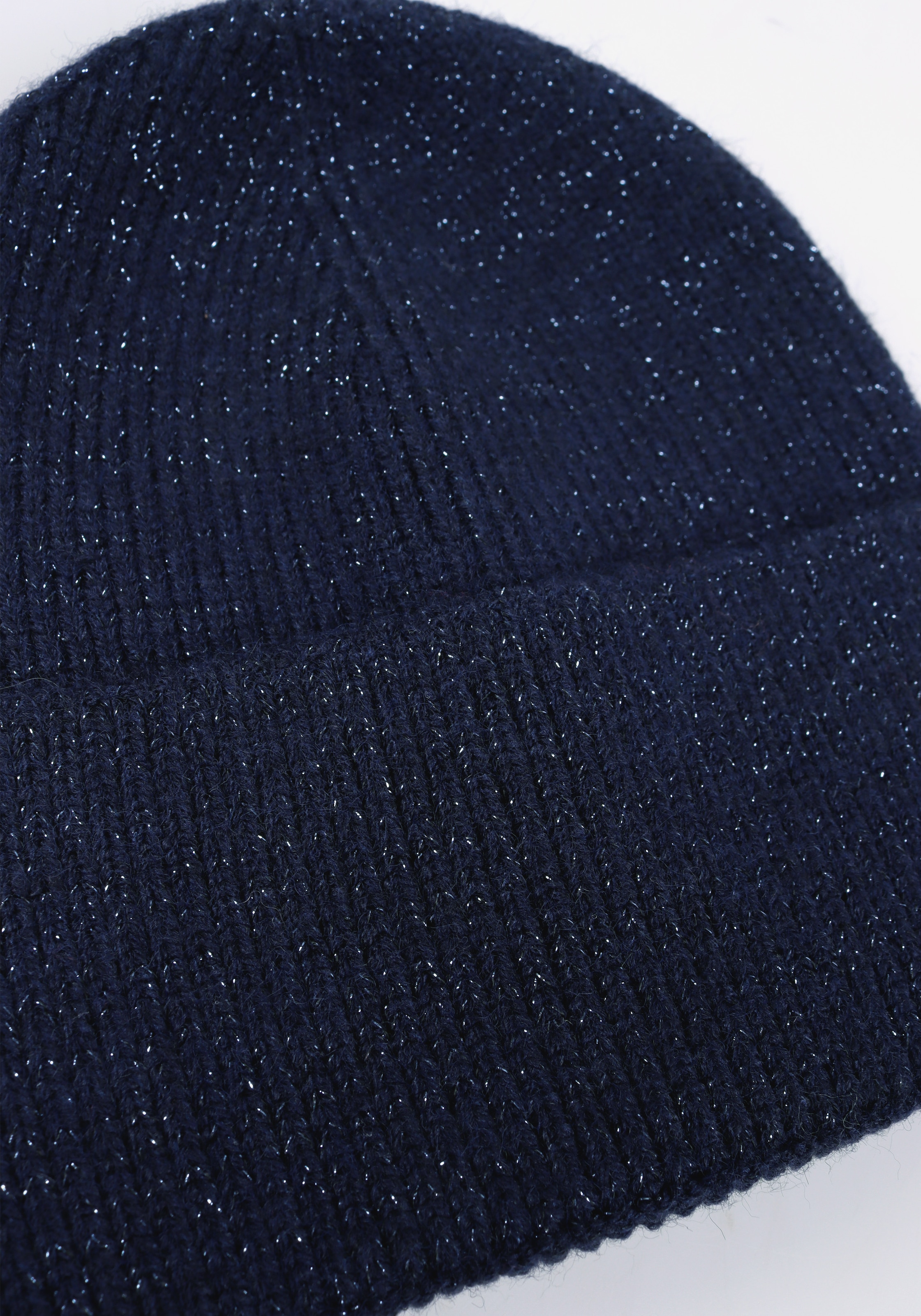 Capelli New York Beanie Strickmütze mit dezent eingearbeiteten Glitzerfäden
