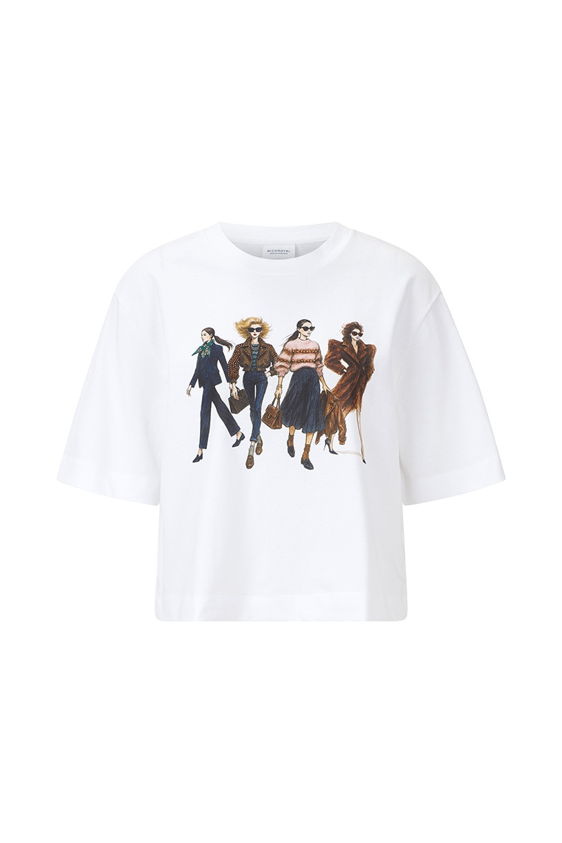 RICHROYAL T-Shirt Regular fit mit Modeprint