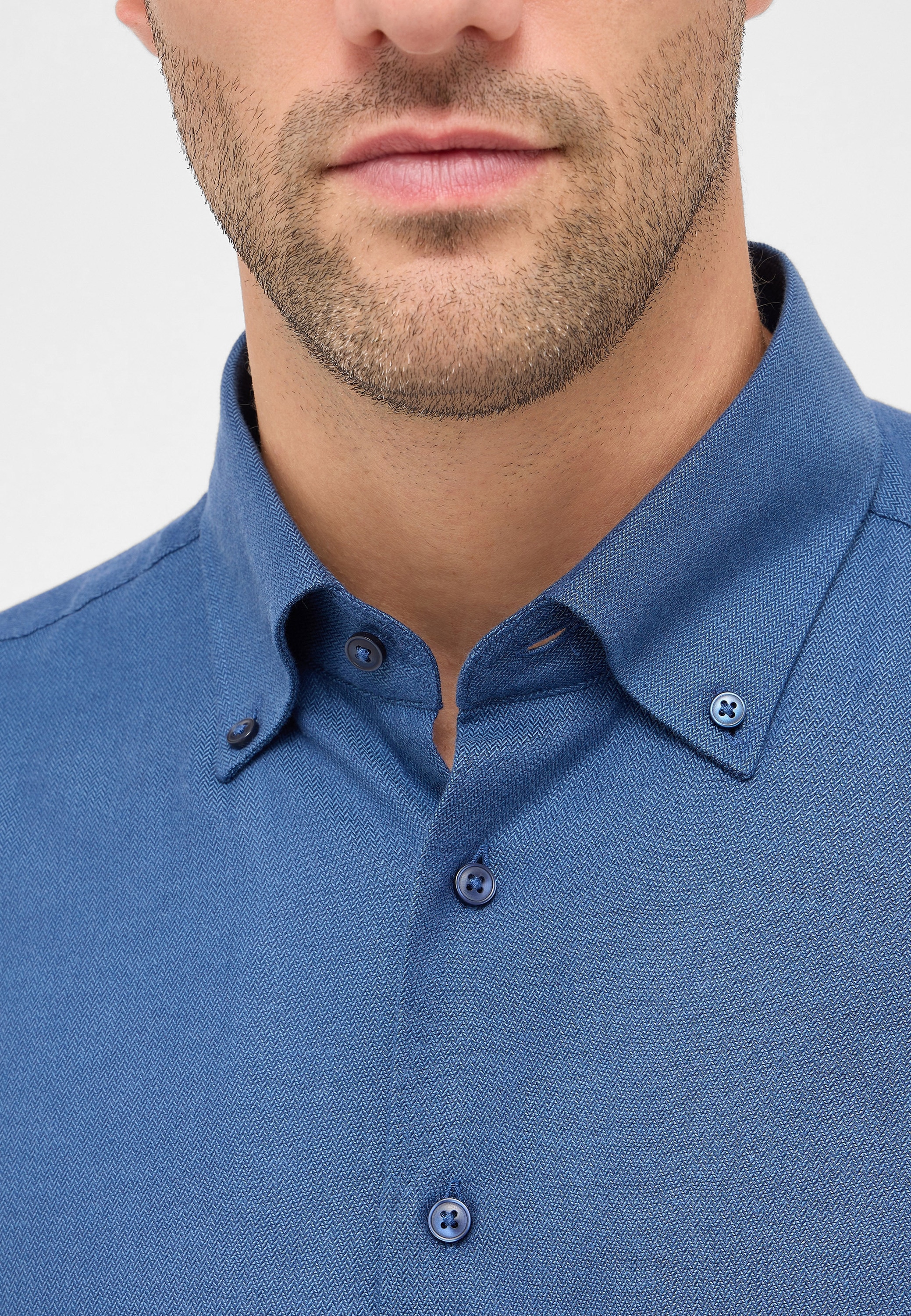 Eterna Langarmhemd »MODERN FIT« EASY IRON (bügelleicht)