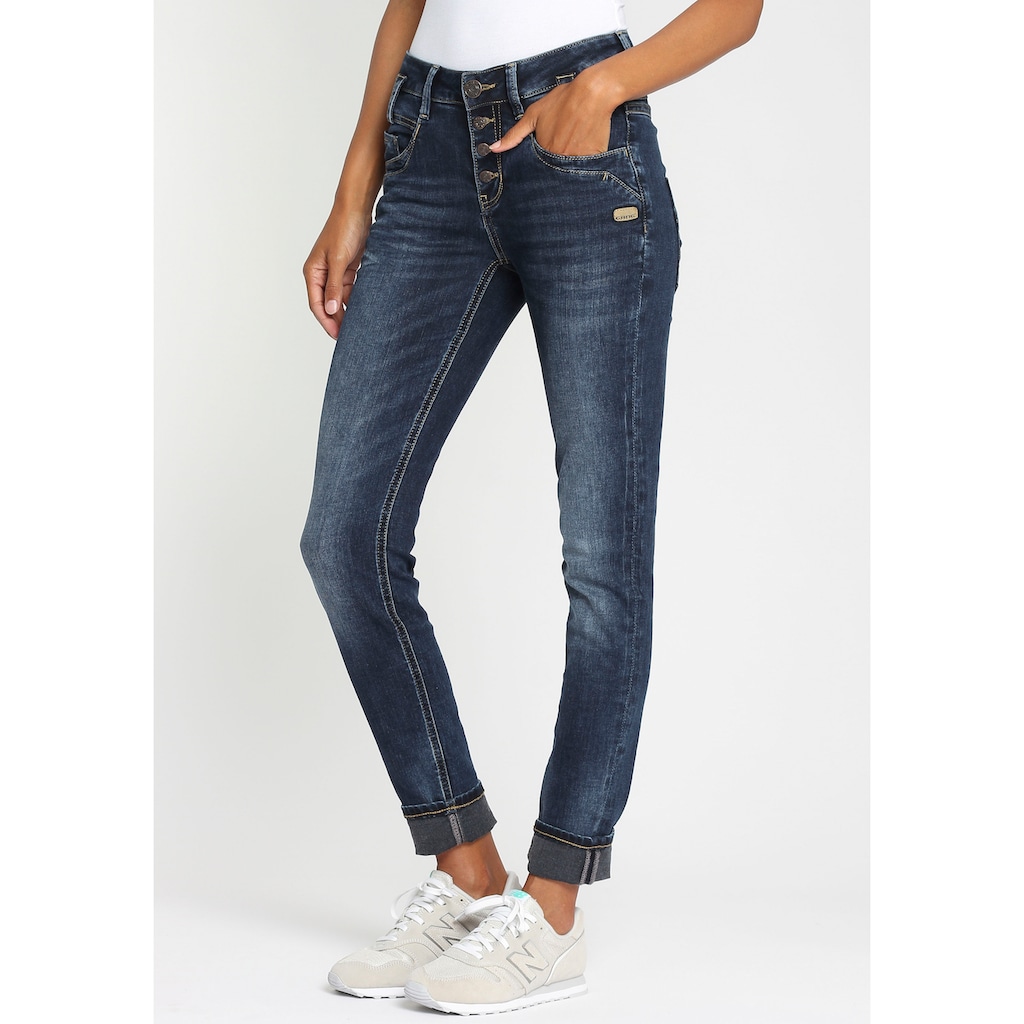 GANG Slim-fit-Jeans »94CARLI«, mit offener Knopfleiste