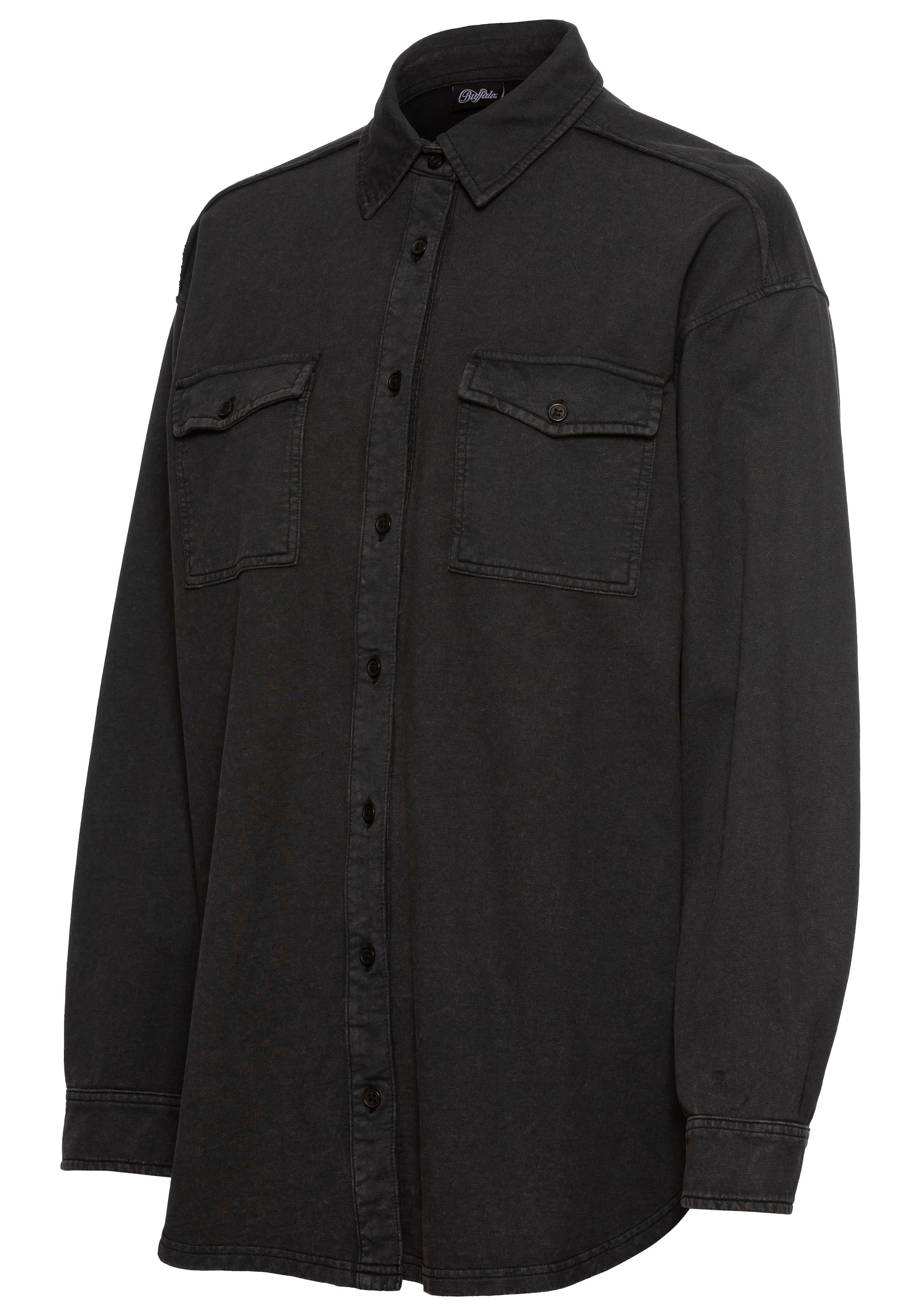 Buffalo Blusenshirt, Loungeshirt im Used-Look, Loungewear