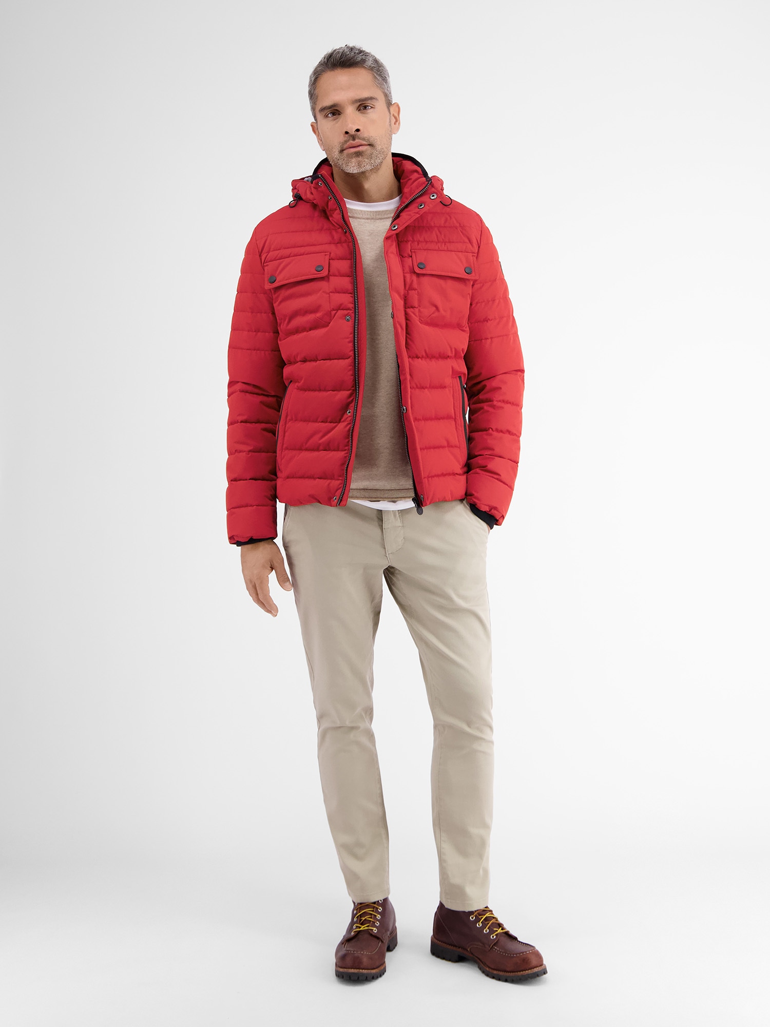 LERROS Winterjacke »Steppjacke mit abnehmbarer Kapuze« mit Kapuze