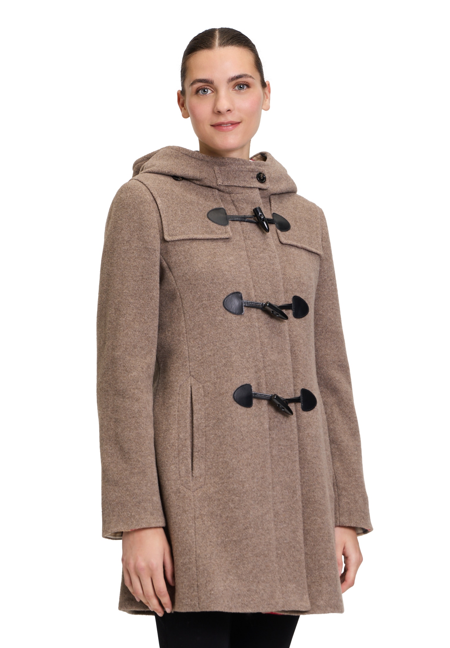 Gil Bret Wolljacke »Dufflecoat mit Kapuze«