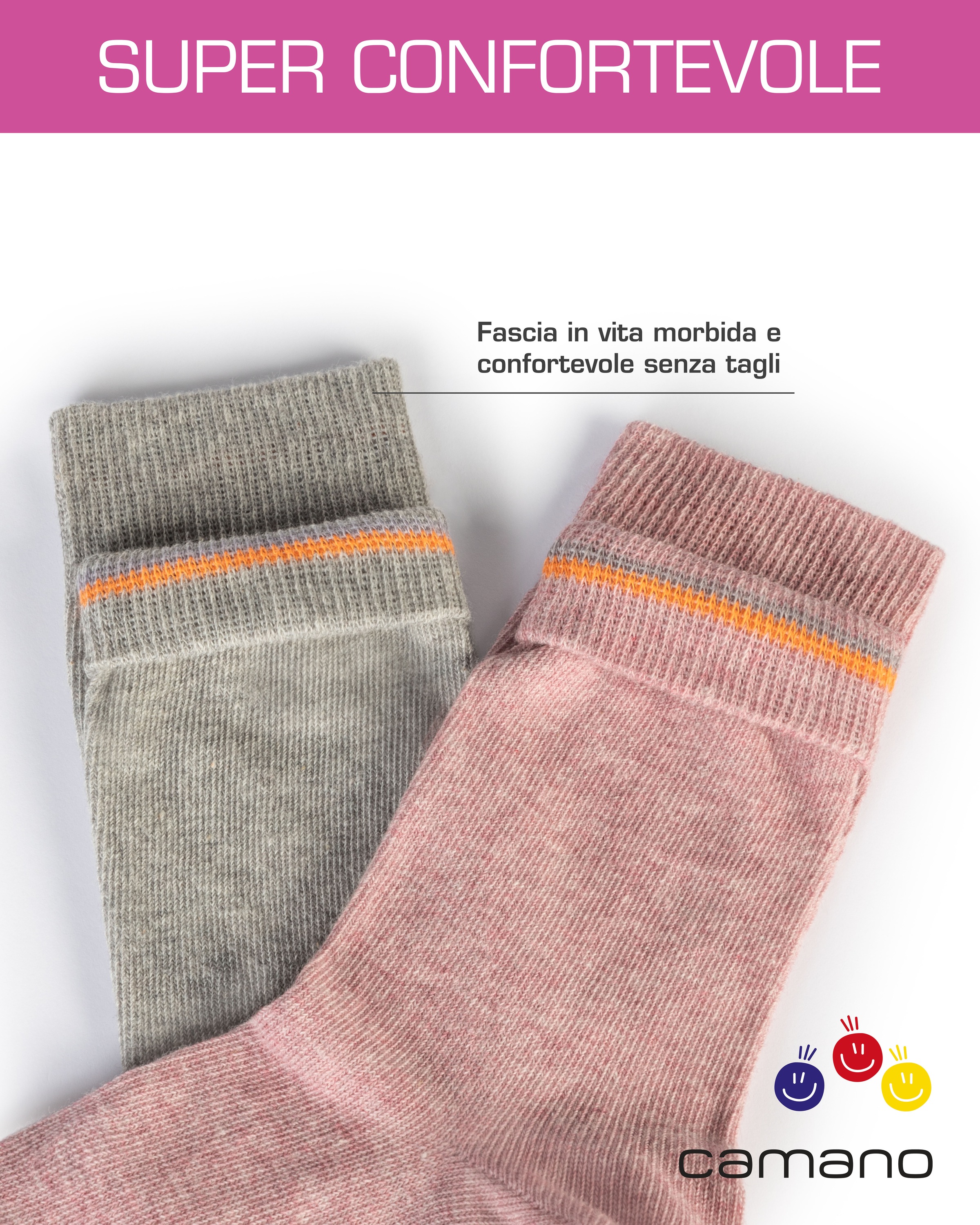 Camano Socken, (Packung, 6 Paar)