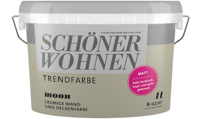 SCHÖNER WOHNEN-Kollektion Wand- und Deckenfarbe »Trendfarbe«, 1 Liter, Moon,... kaufen