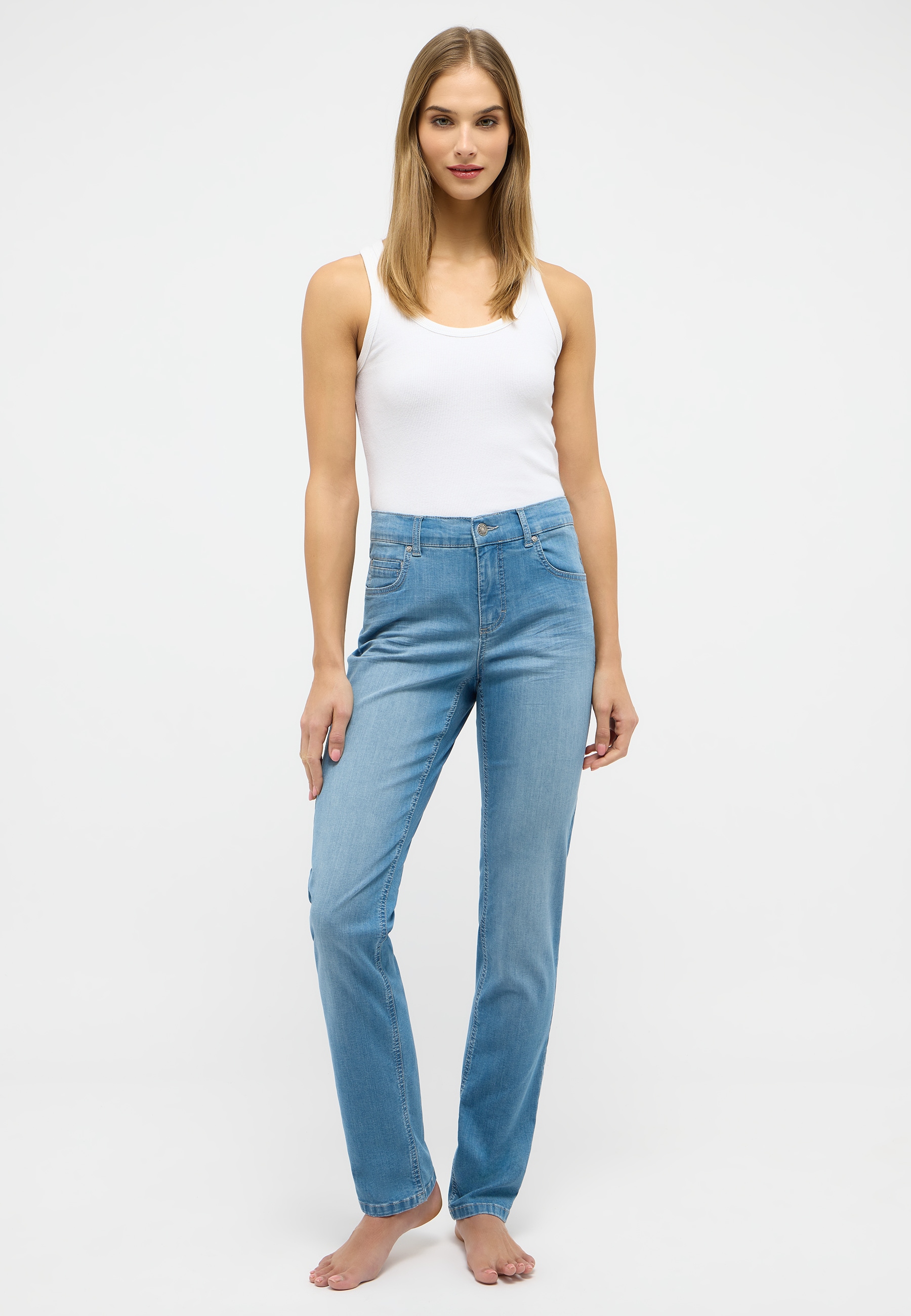 ANGELS Straight-Jeans »CICI«, in Slim Fit-Passform