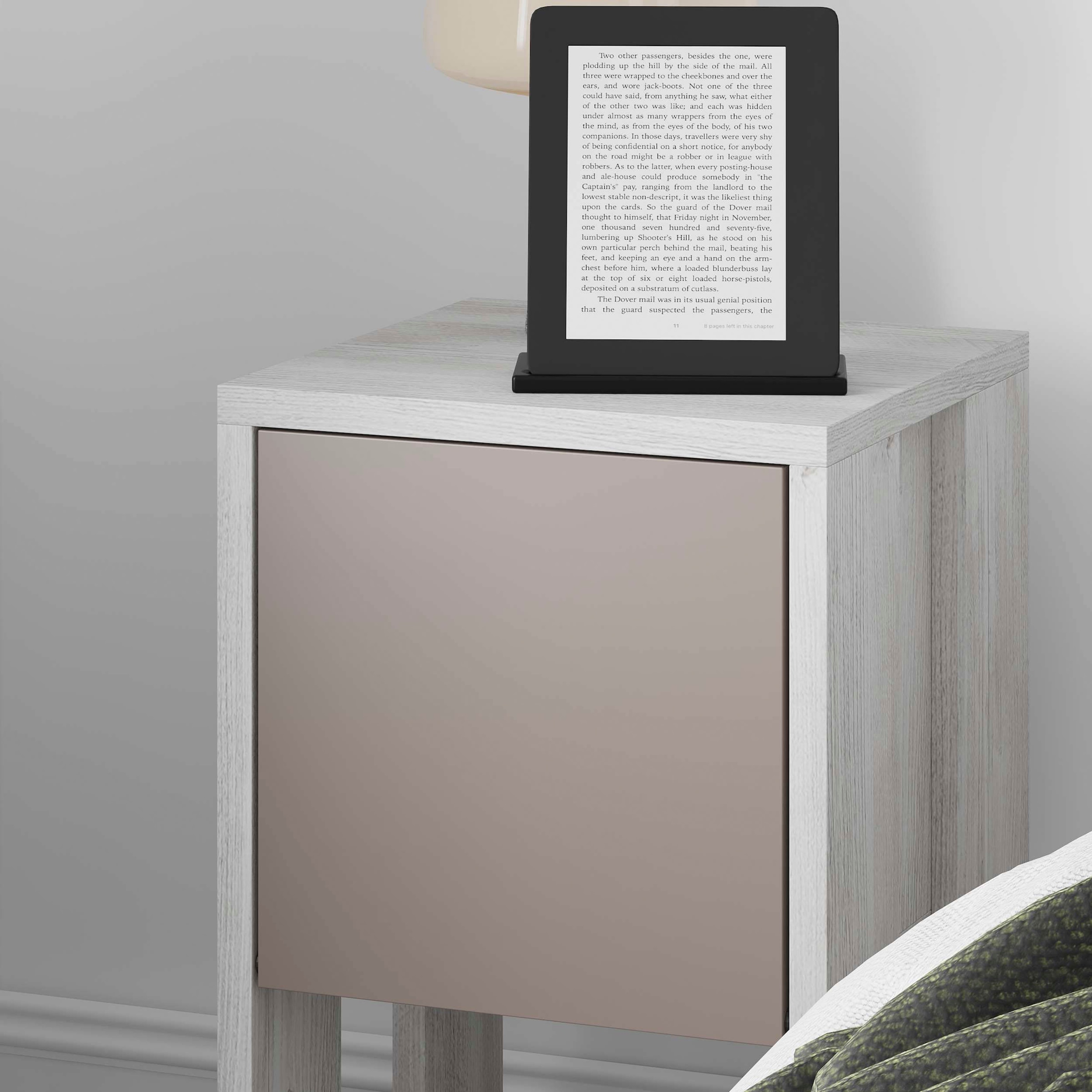 Decortie Nachttisch »EMA NACHTTISCH«, (Packung, 1 St.), Leichte Montage, Lagerung, Platzsparend