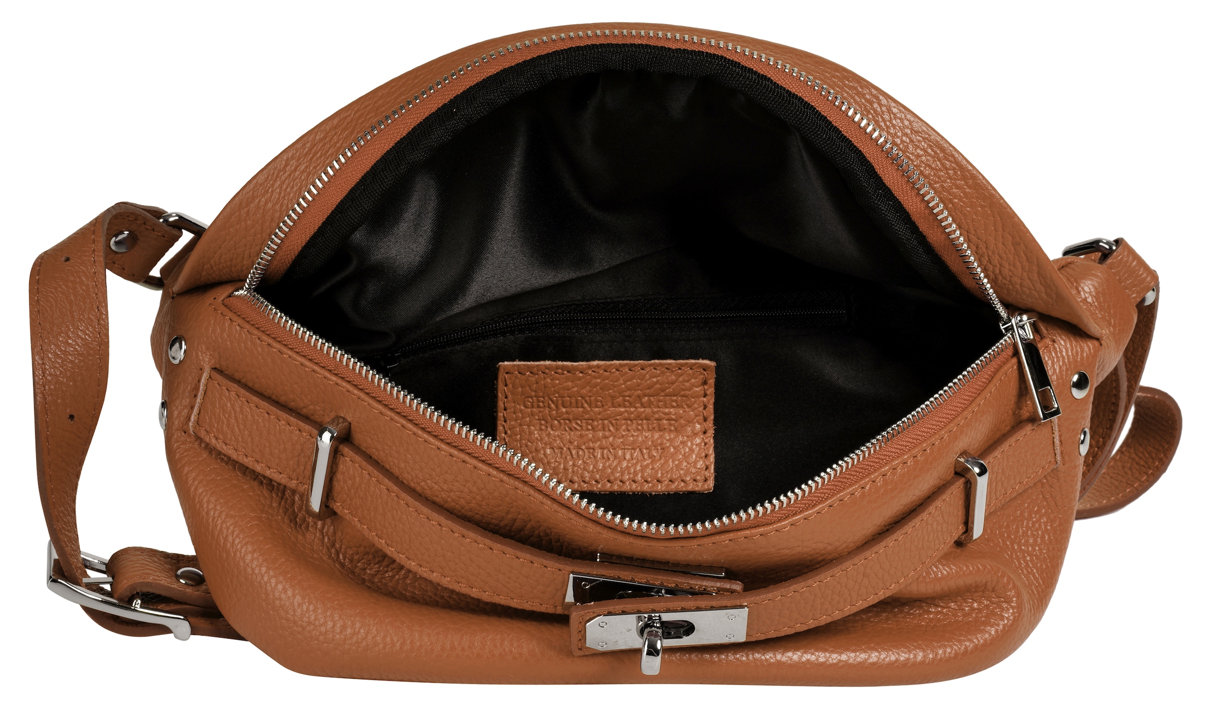 Samantha Look Gürteltasche echt Leder, Made in Italy